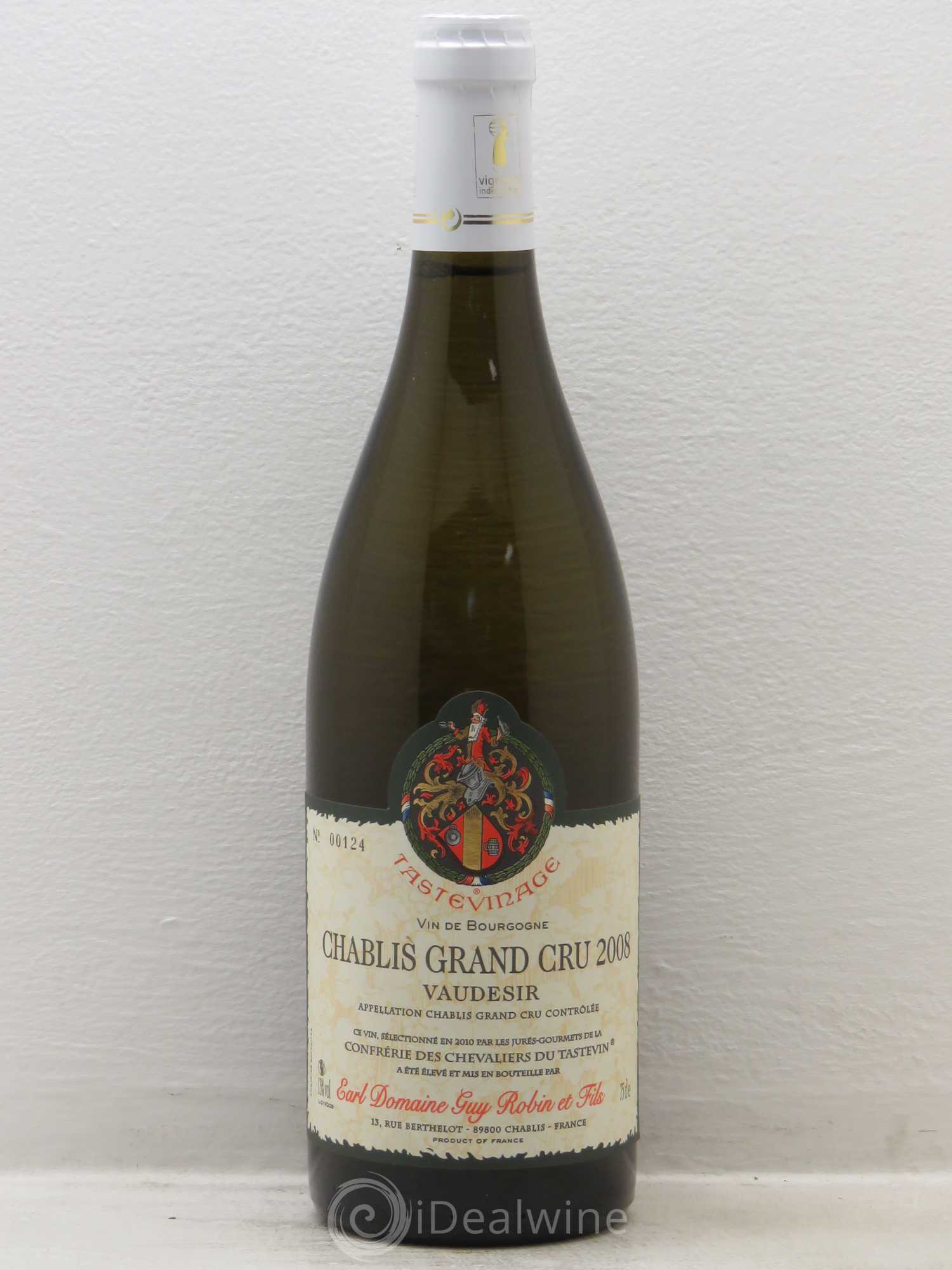 Chablis Grand Cru Guy Robin Tastevinage 2008 - Posten von 1 Flasche - 0