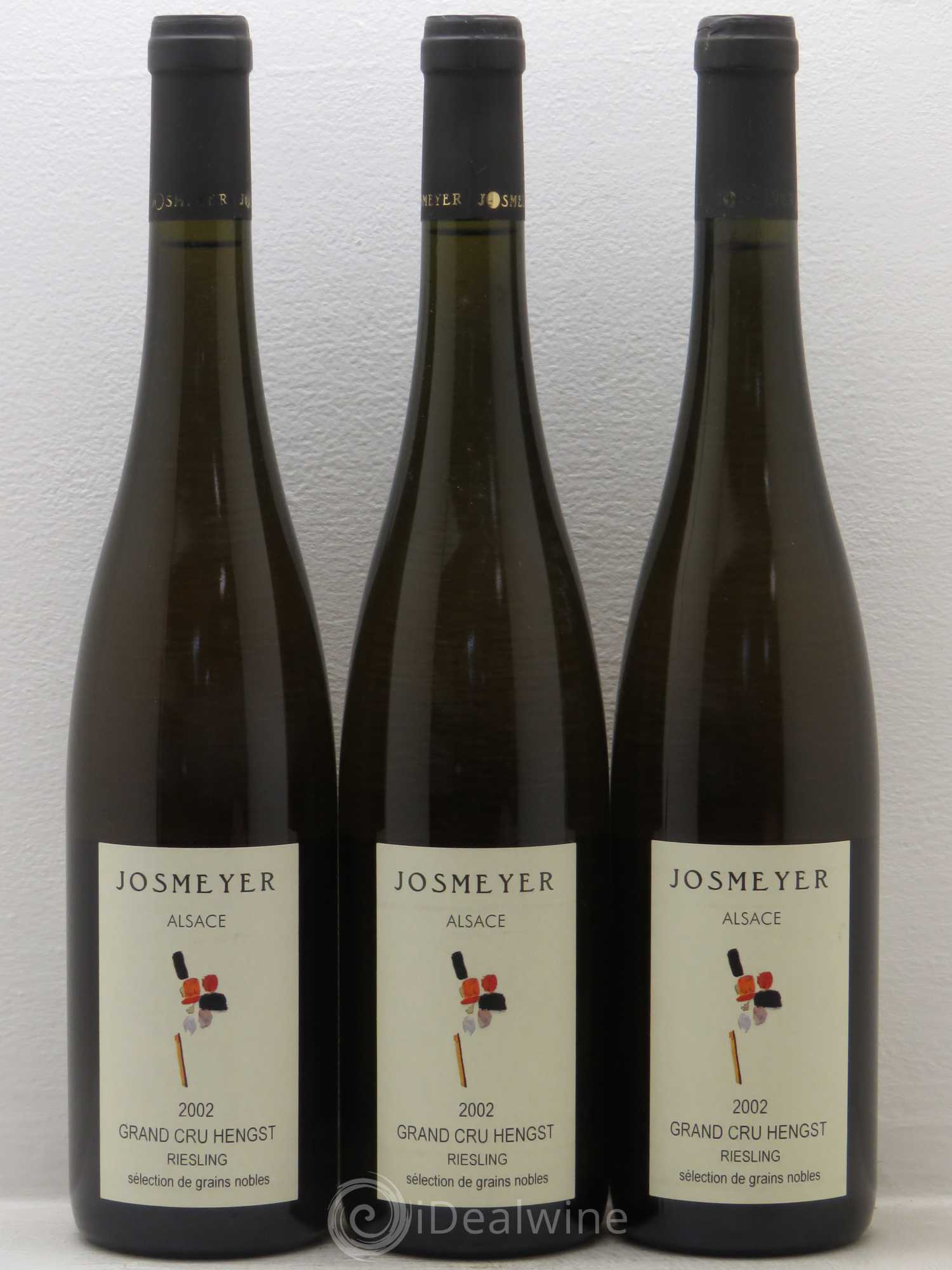 Alsace Riesling Grand Cru Hengst Josmeyer (Domaine) Sélection de Grains nobles 2002 - Posten von 3 Flaschen - 0