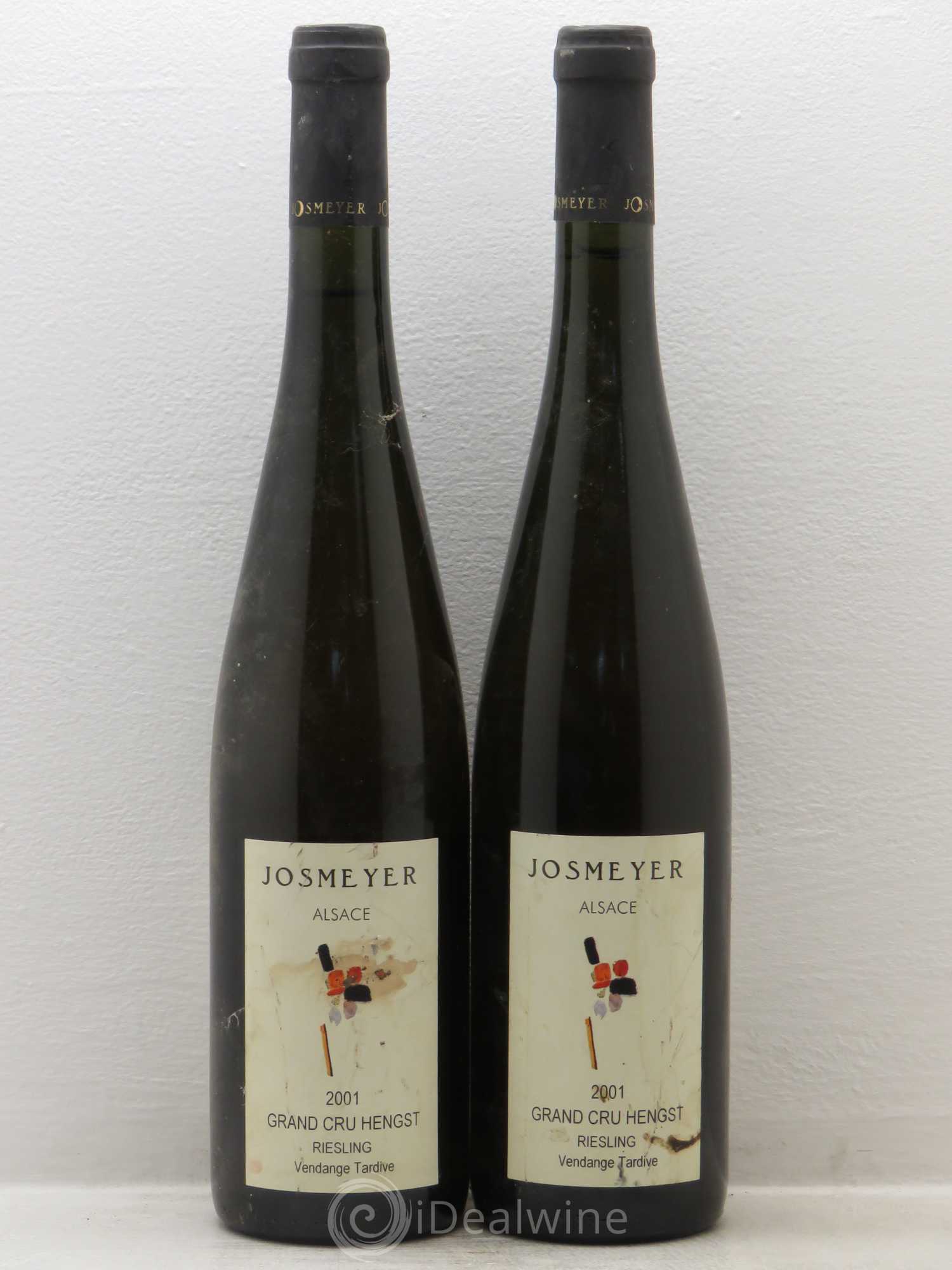 Alsace Riesling Grand Cru Hengst Josmeyer (Domaine) Vendanges Tardives 2001 - Lot de 2 bouteilles - 0