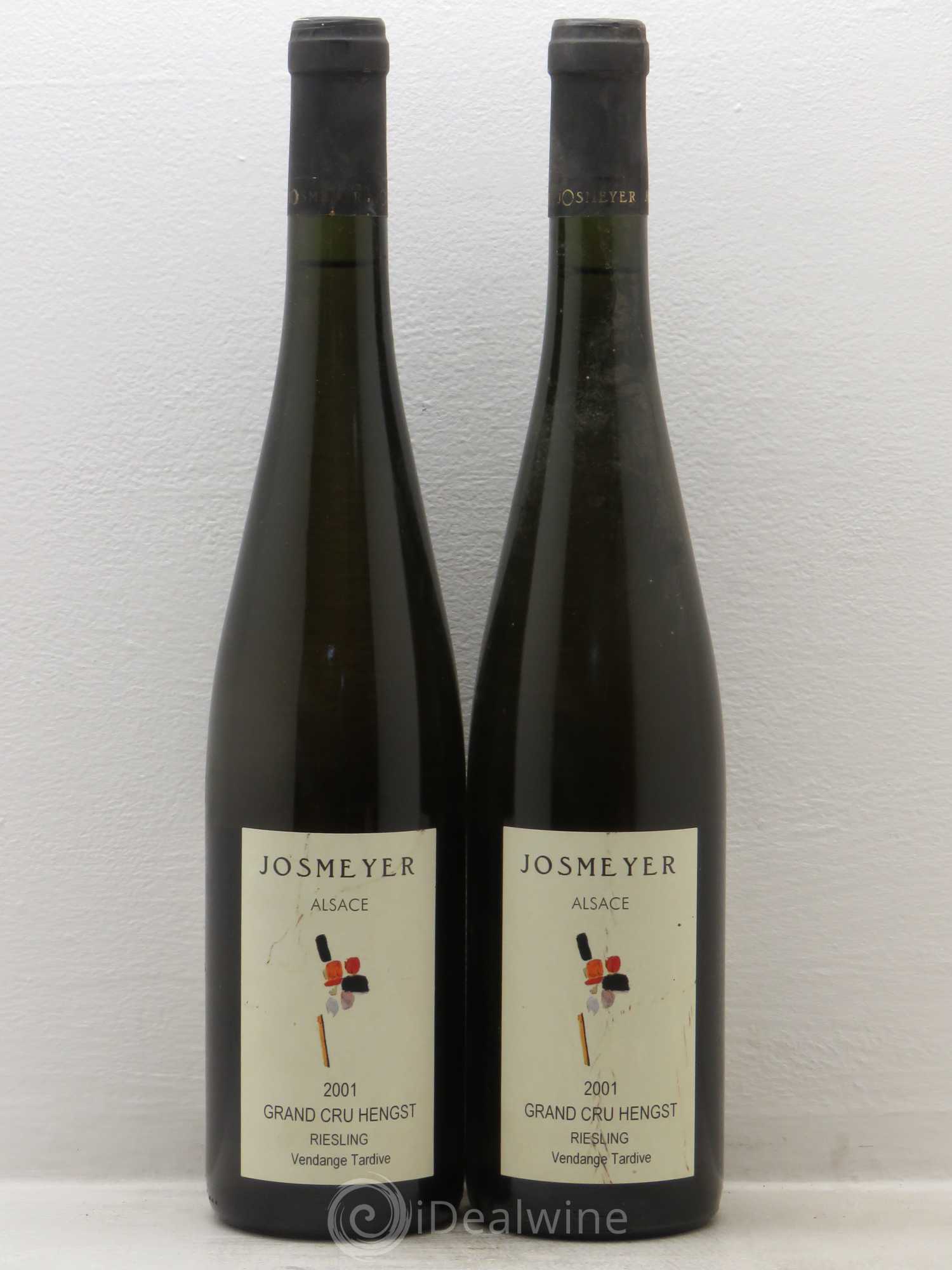 Alsace Riesling Grand Cru Hengst Josmeyer (Domaine) Vendanges Tardives 2001 - Lot de 2 bouteilles - 0