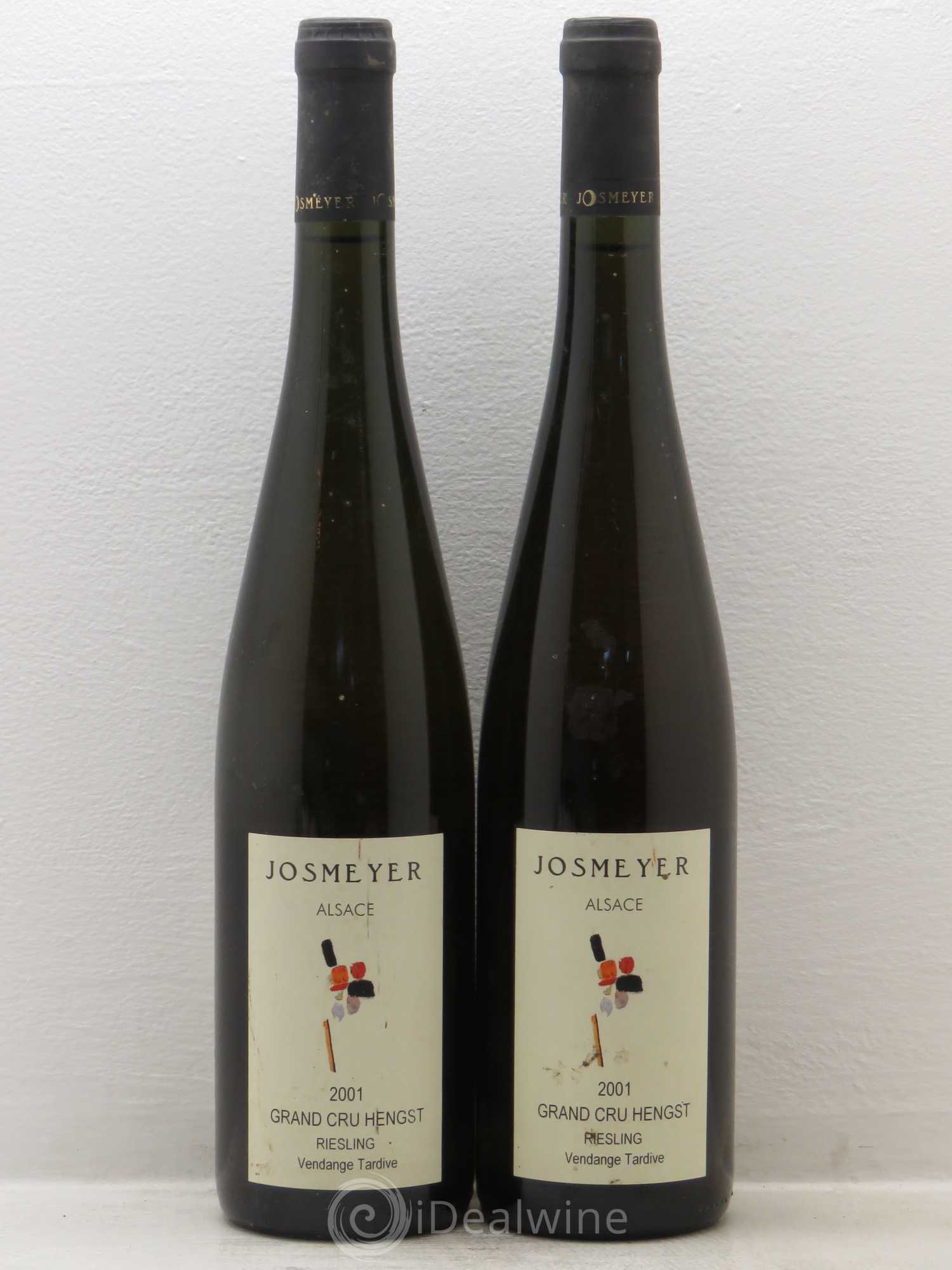 Alsace Riesling Grand Cru Hengst Josmeyer (Domaine) Vendanges Tardives 2001 - Lot de 2 bouteilles - 0