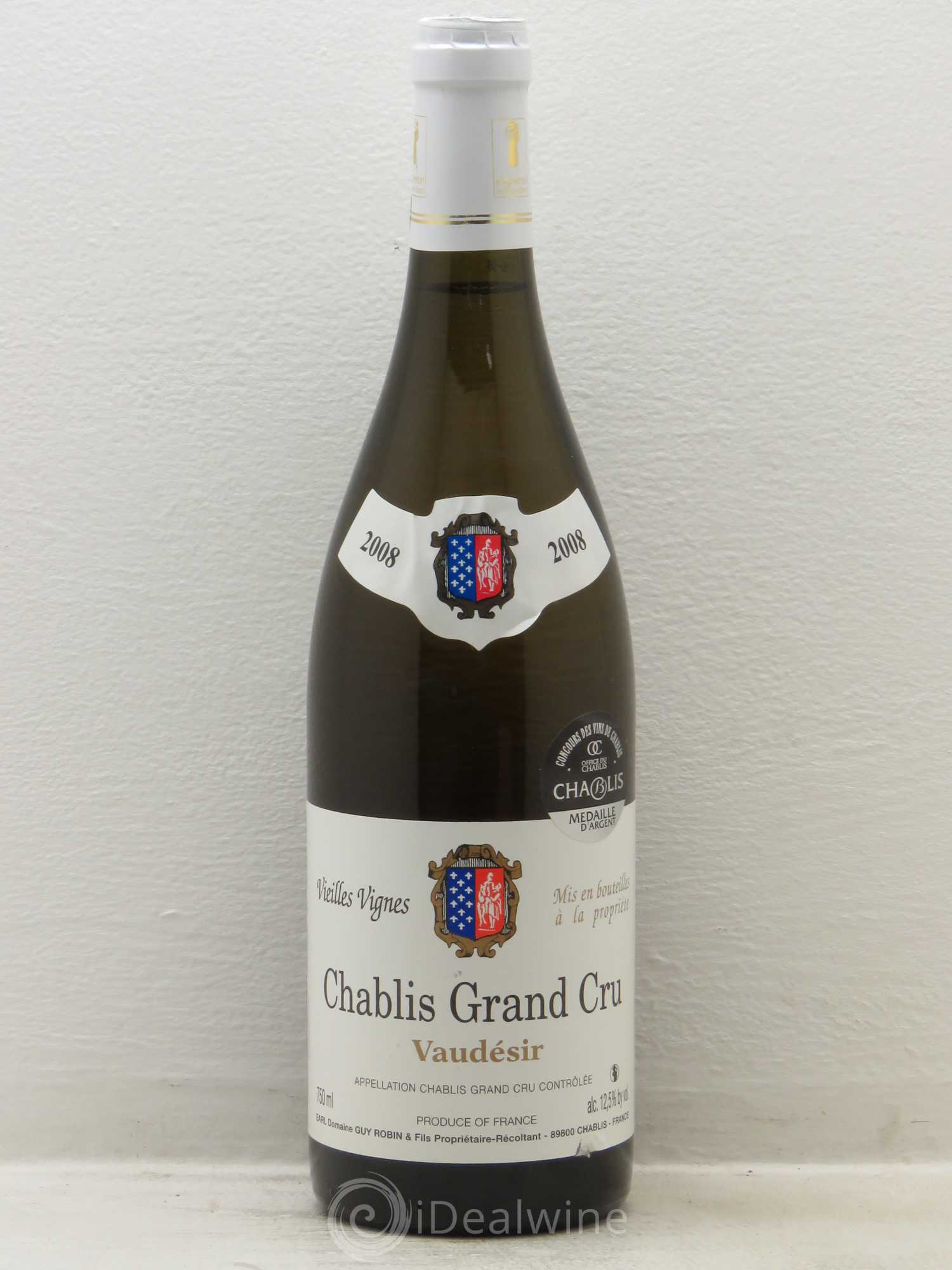 Chablis Grand Cru Guy Robin Vieilles Vignes 2008 - Posten von 6 Flaschen - 0