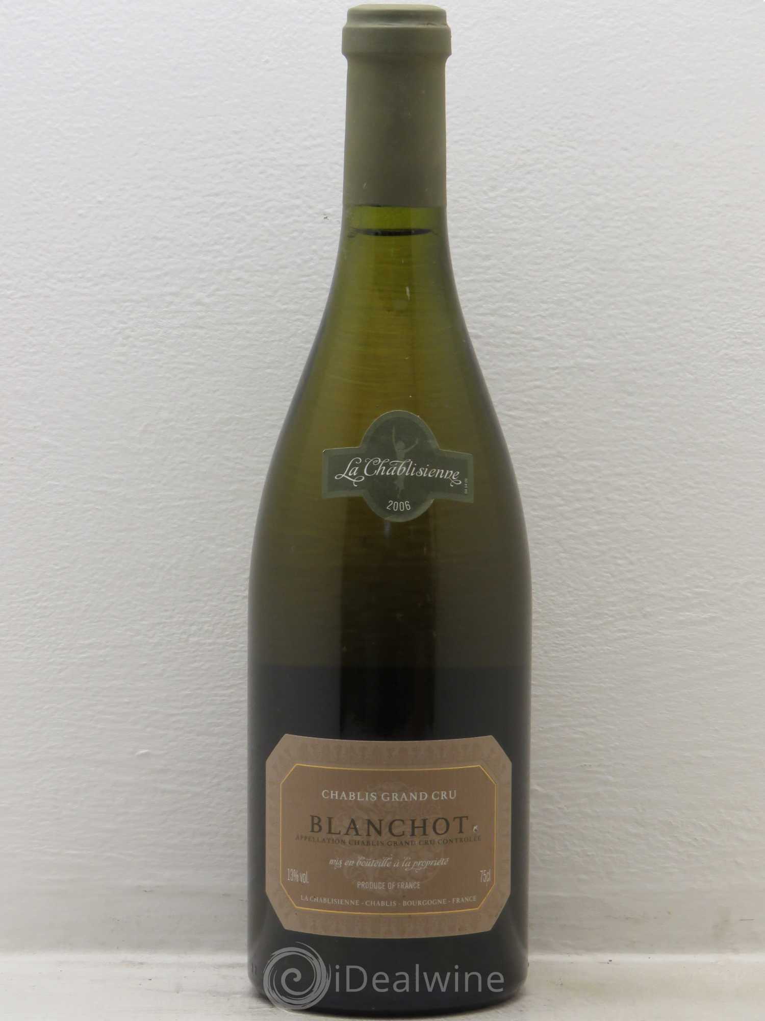 Chablis Grand Cru Blanchot La Chablisienne 2006 - Lot de 1 bouteille - 0