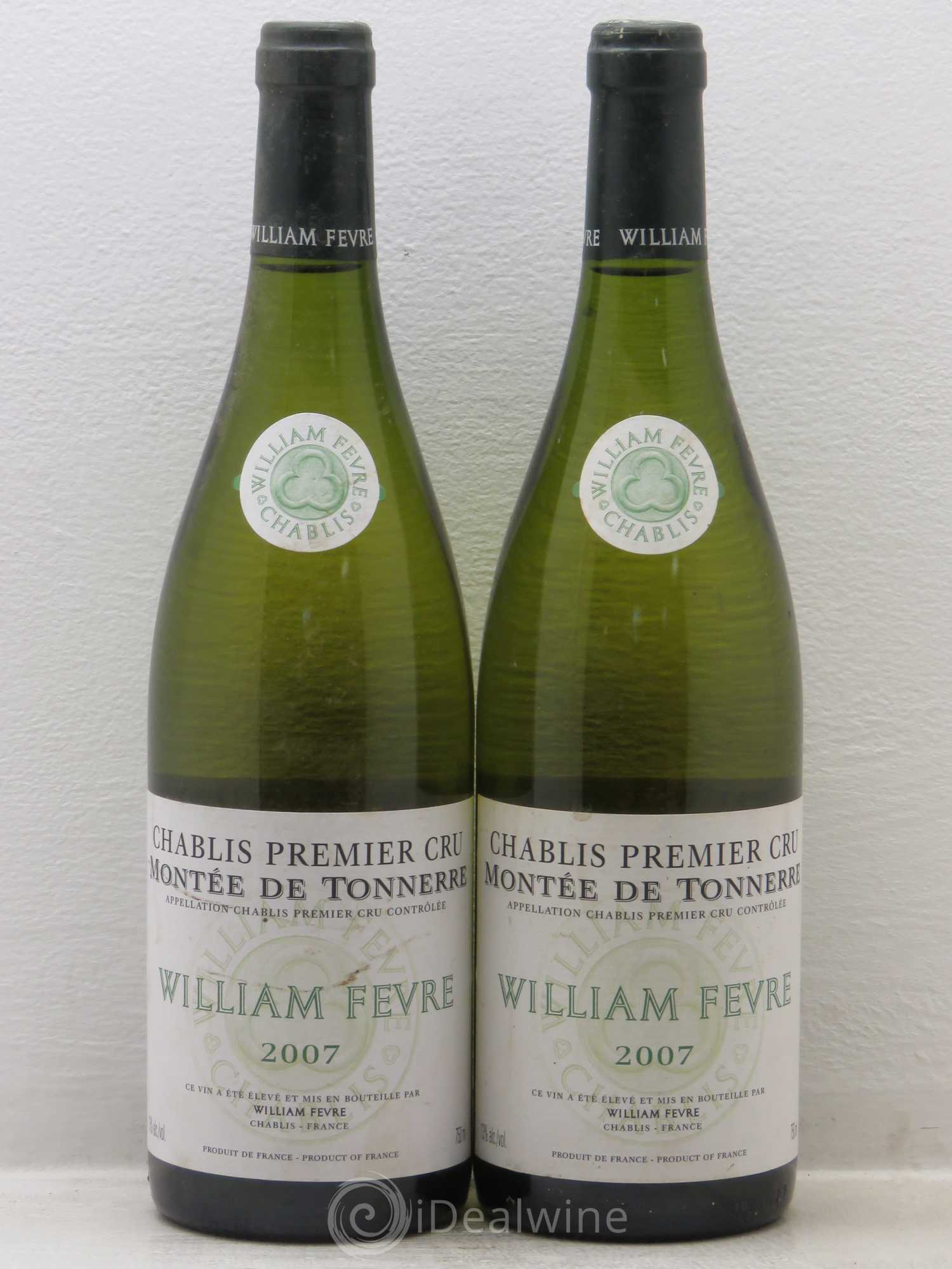 Chablis 1er Cru Montée de Tonnerre William Fèvre 2007 - Lot de 2 bouteilles - 0