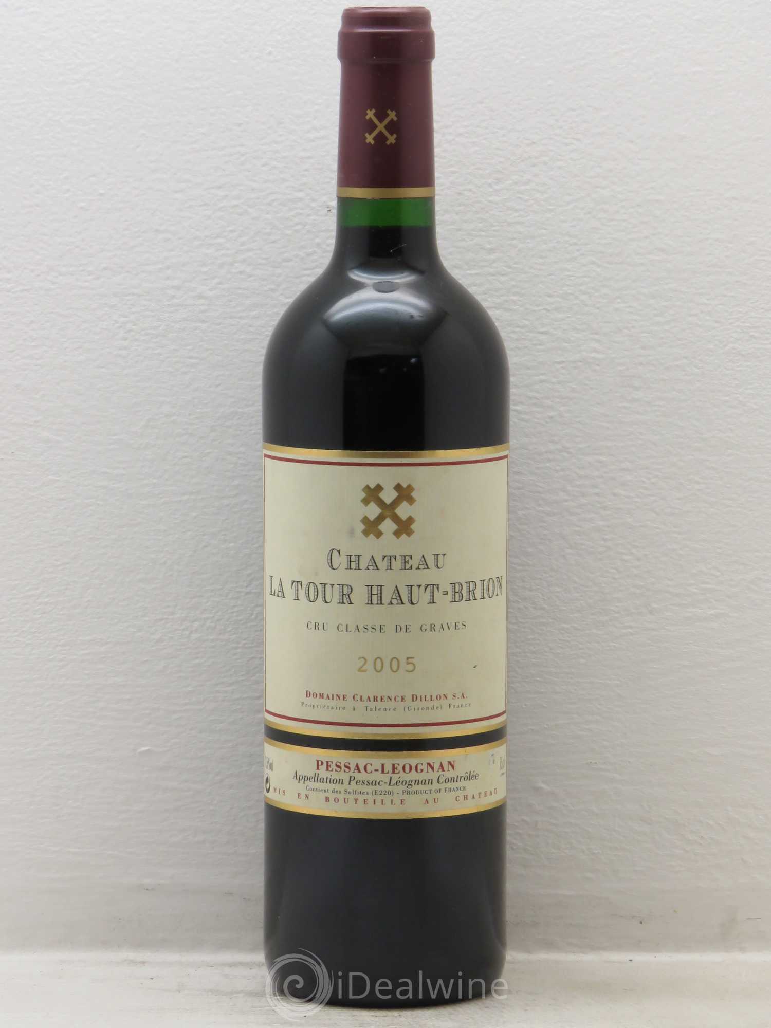 Château la Tour Haut-Brion Cru Classé de Graves 2005 - Lot de 1 bouteille - 0