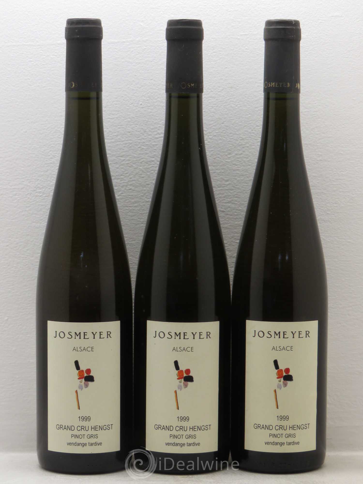 Pinot Gris Hengst Vendanges Tardives Josmeyer 1999 - Posten von 3 Flaschen - 0