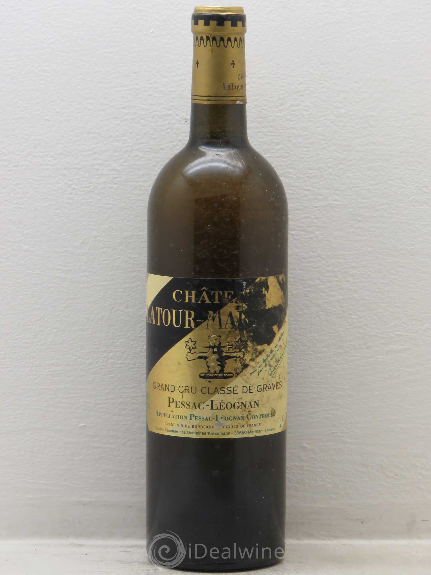 Château Latour-Martillac Cru Classé de Graves 2001 - Lot de 1 bouteille - 0
