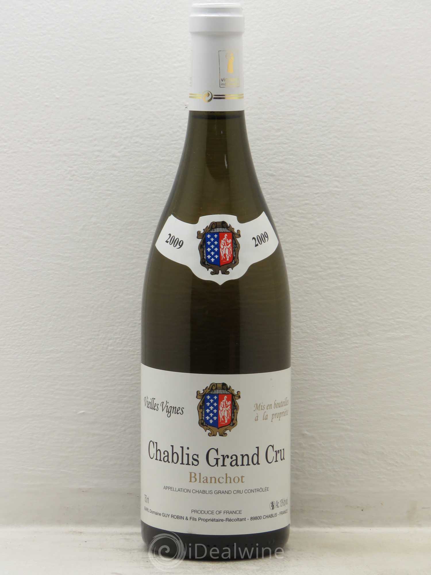 Chablis Grand Cru Guy Robin Vieilles Vignes 2009 - Posten von 6 Flaschen - 0