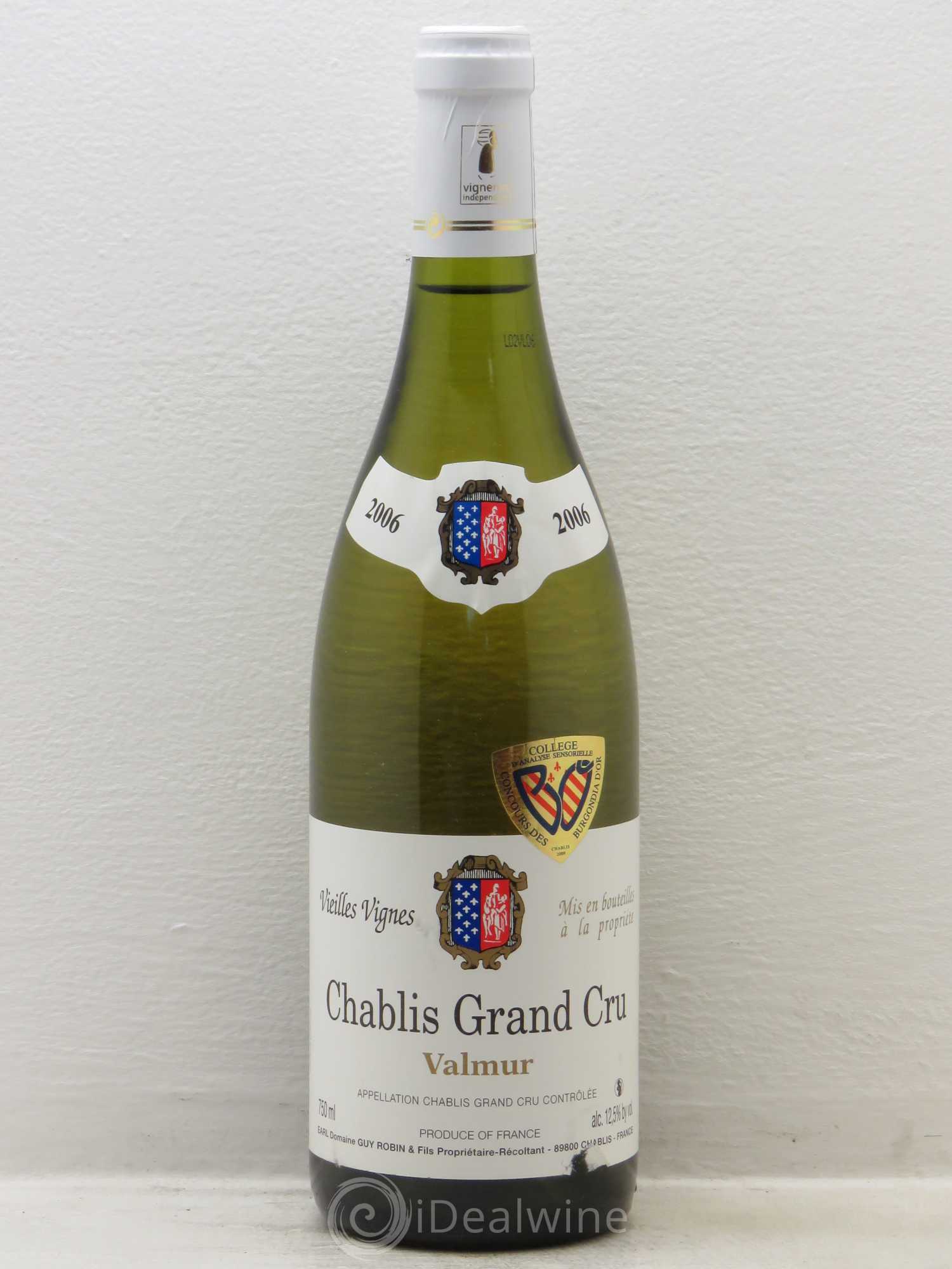 Chablis Grand Cru Guy Robin Vieilles Vignes 2006 - Posten von 6 Flaschen - 0
