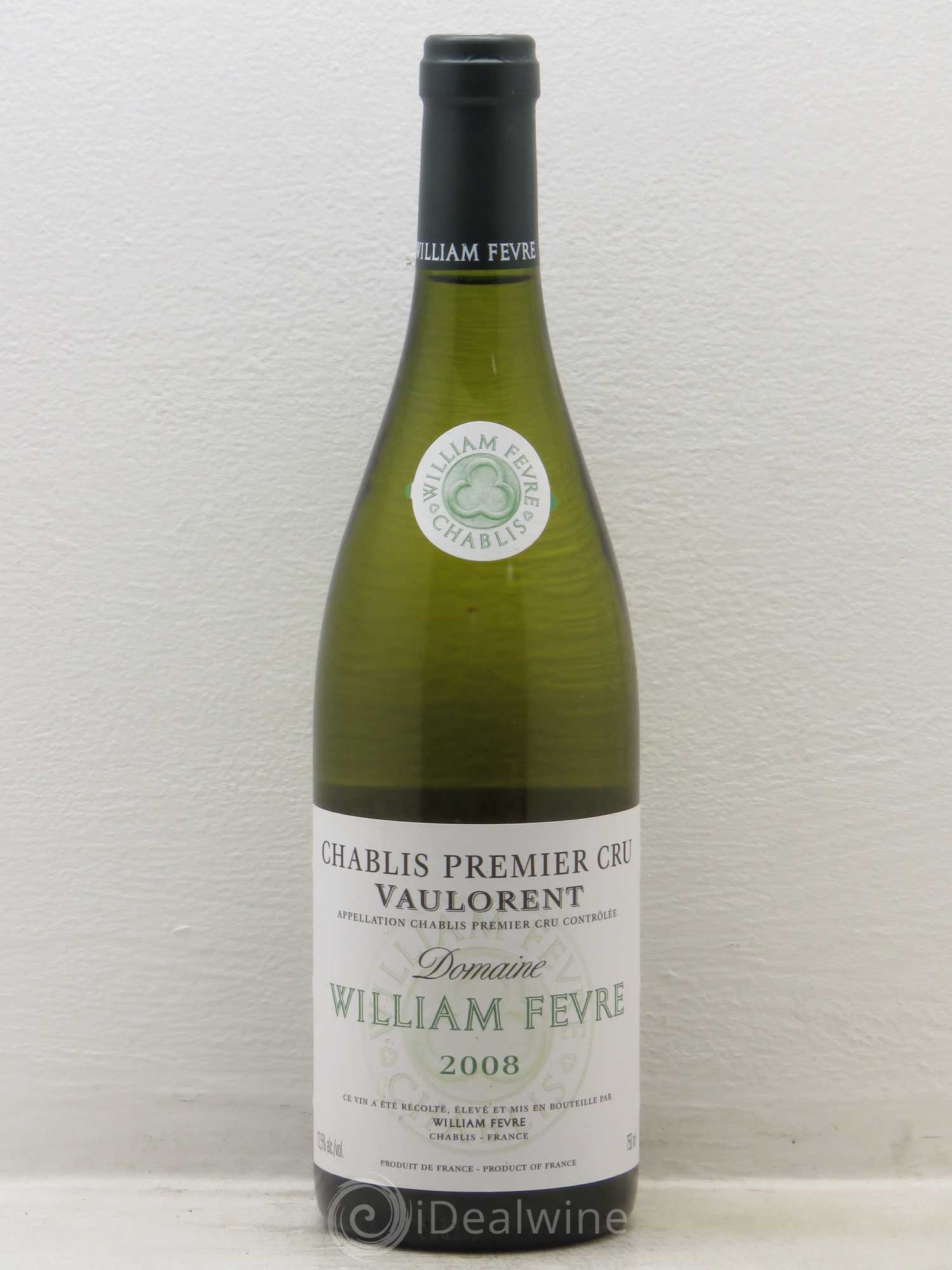 Chablis 1er Cru Vaulorent William Fèvre 2008 - Lot de 6 bouteilles - 0