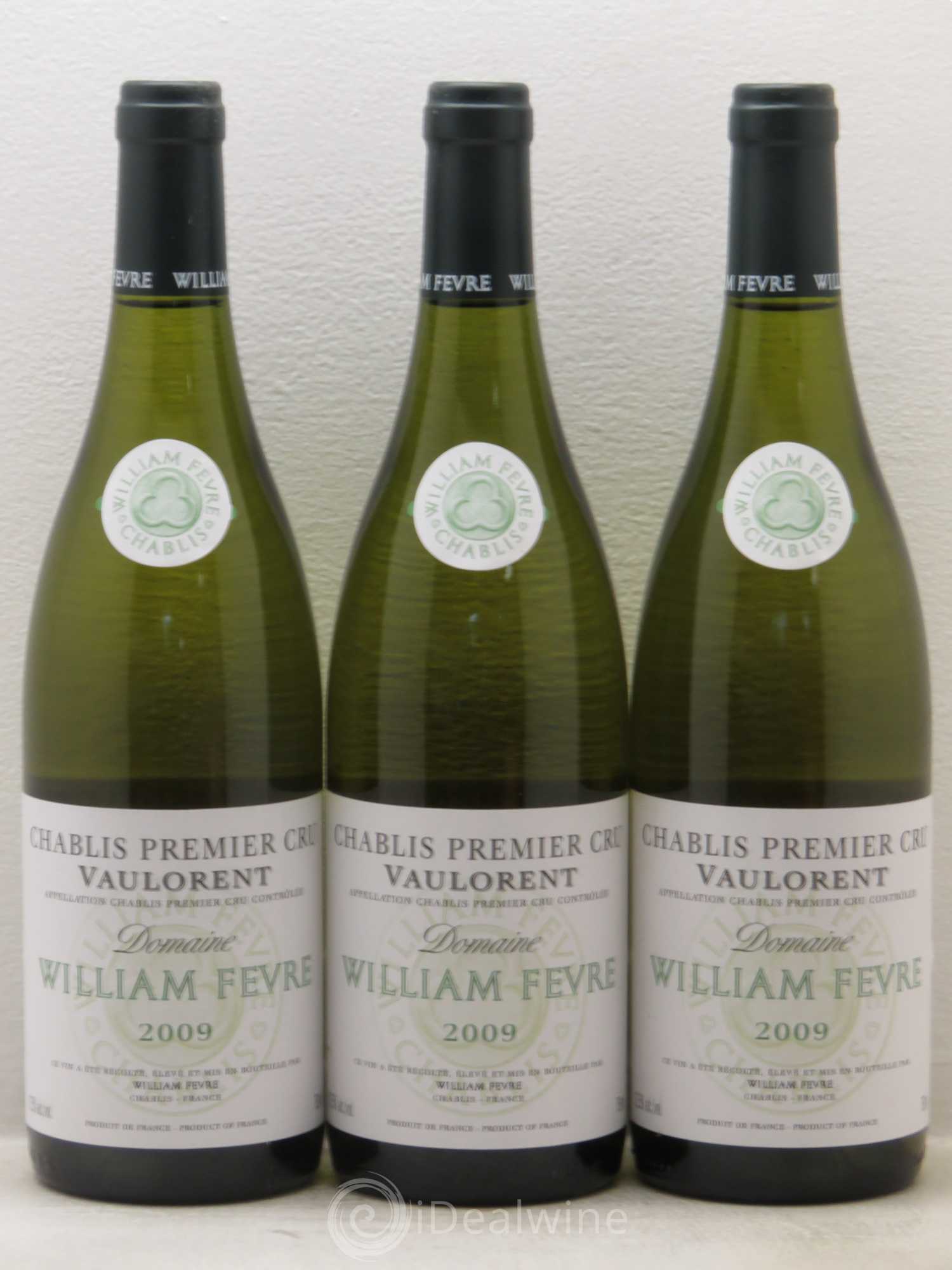 Chablis 1er Cru Vaulorent William Fèvre 2009 - Lot de 3 bouteilles - 0