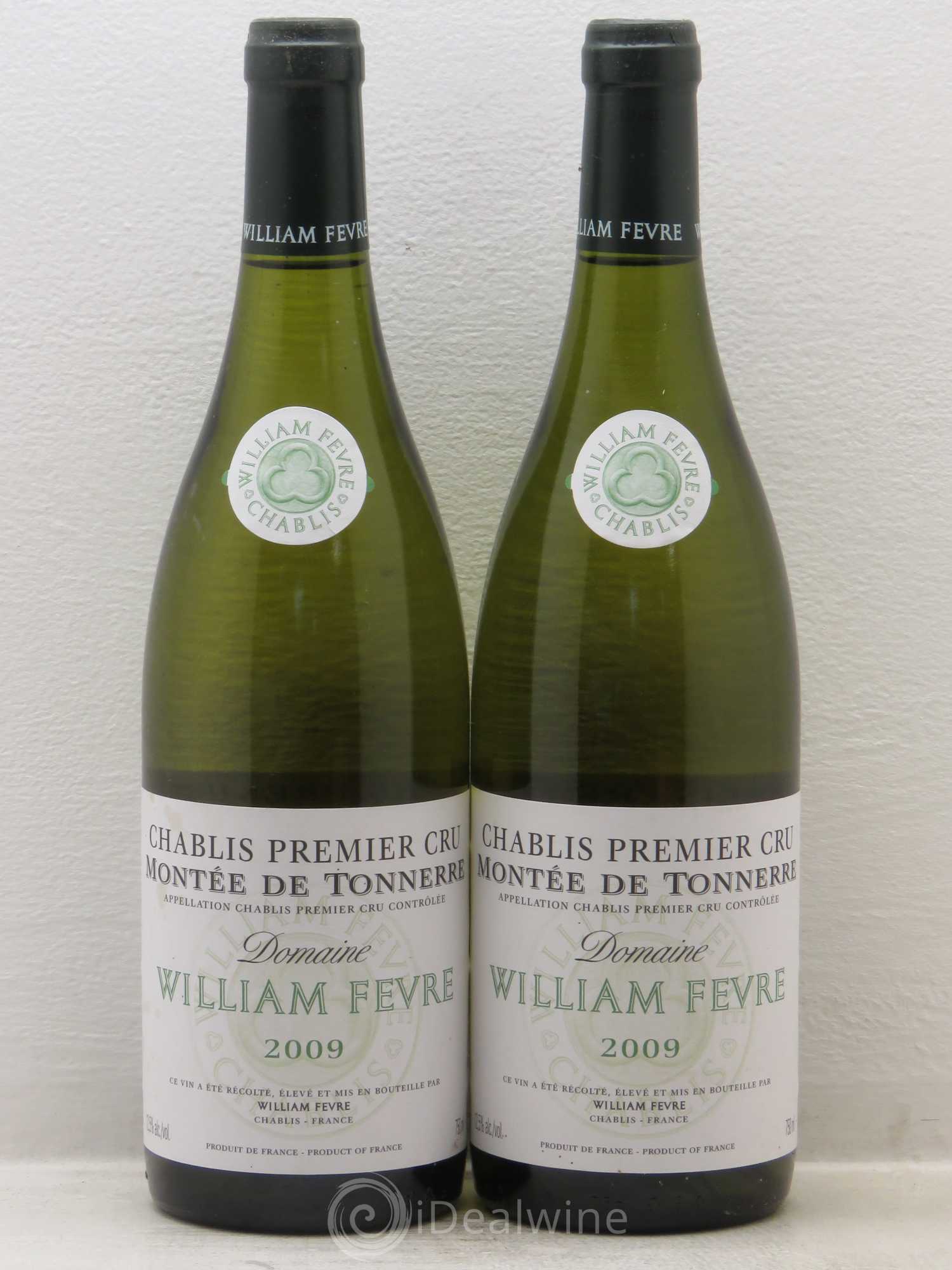 Chablis 1er Cru Montée de Tonnerre William Fèvre 2009 - Lot de 2 bouteilles - 0