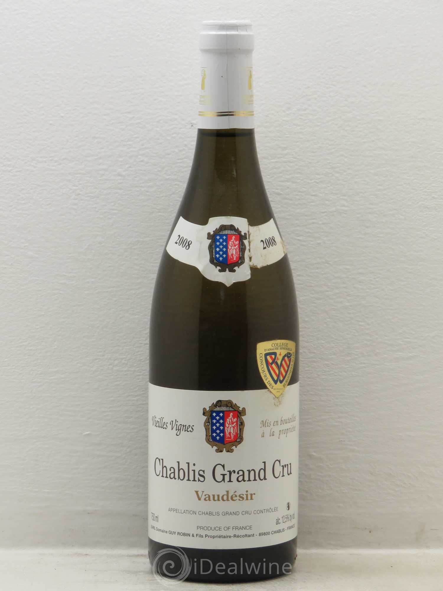 Chablis Grand Cru Guy Robin Vieilles Vignes 2008 - Posten von 1 Flasche - 0