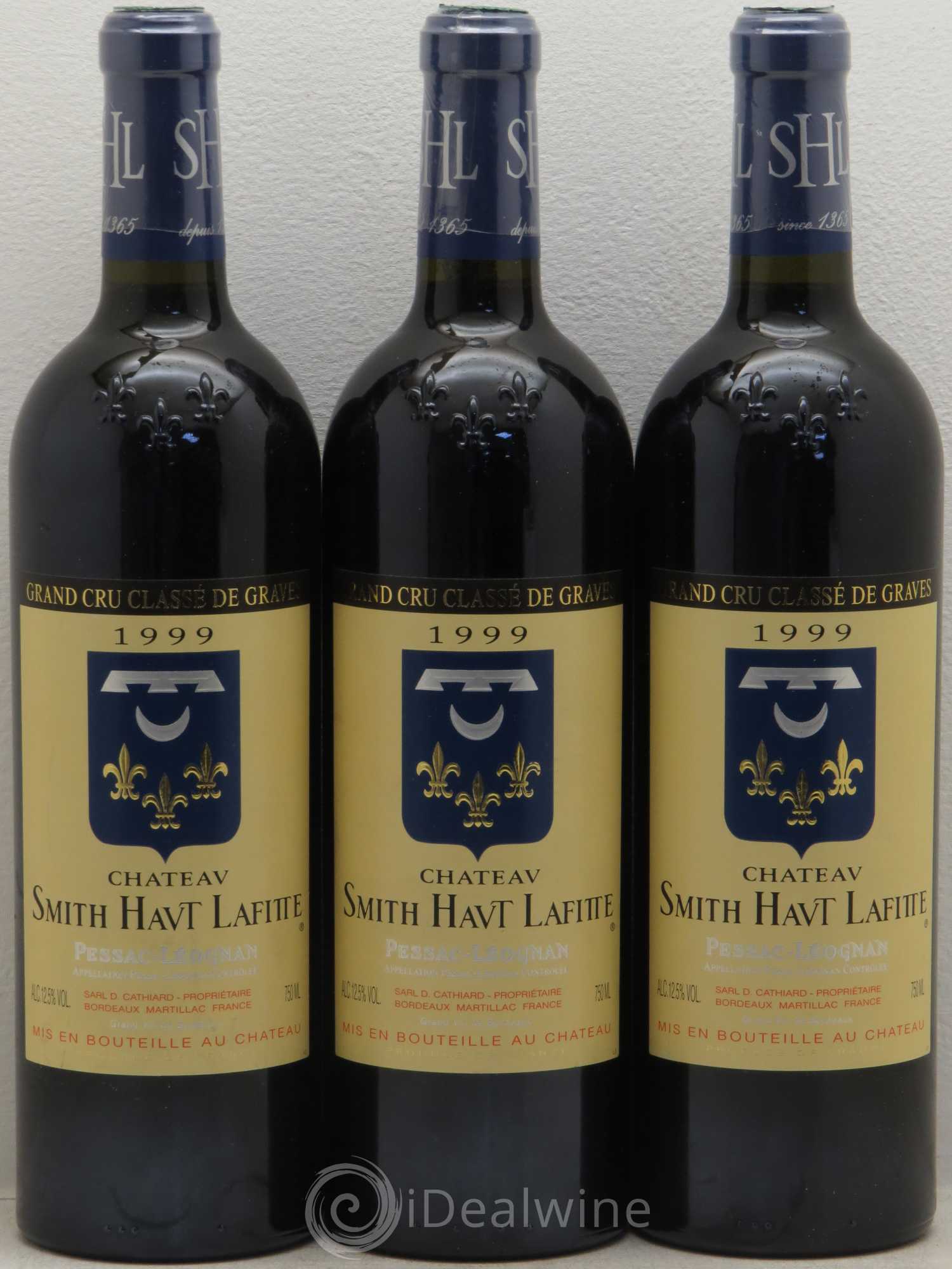 Château Smith Haut Lafitte Cru Classé de Graves 1999 - Lot de 3 bouteilles - 0