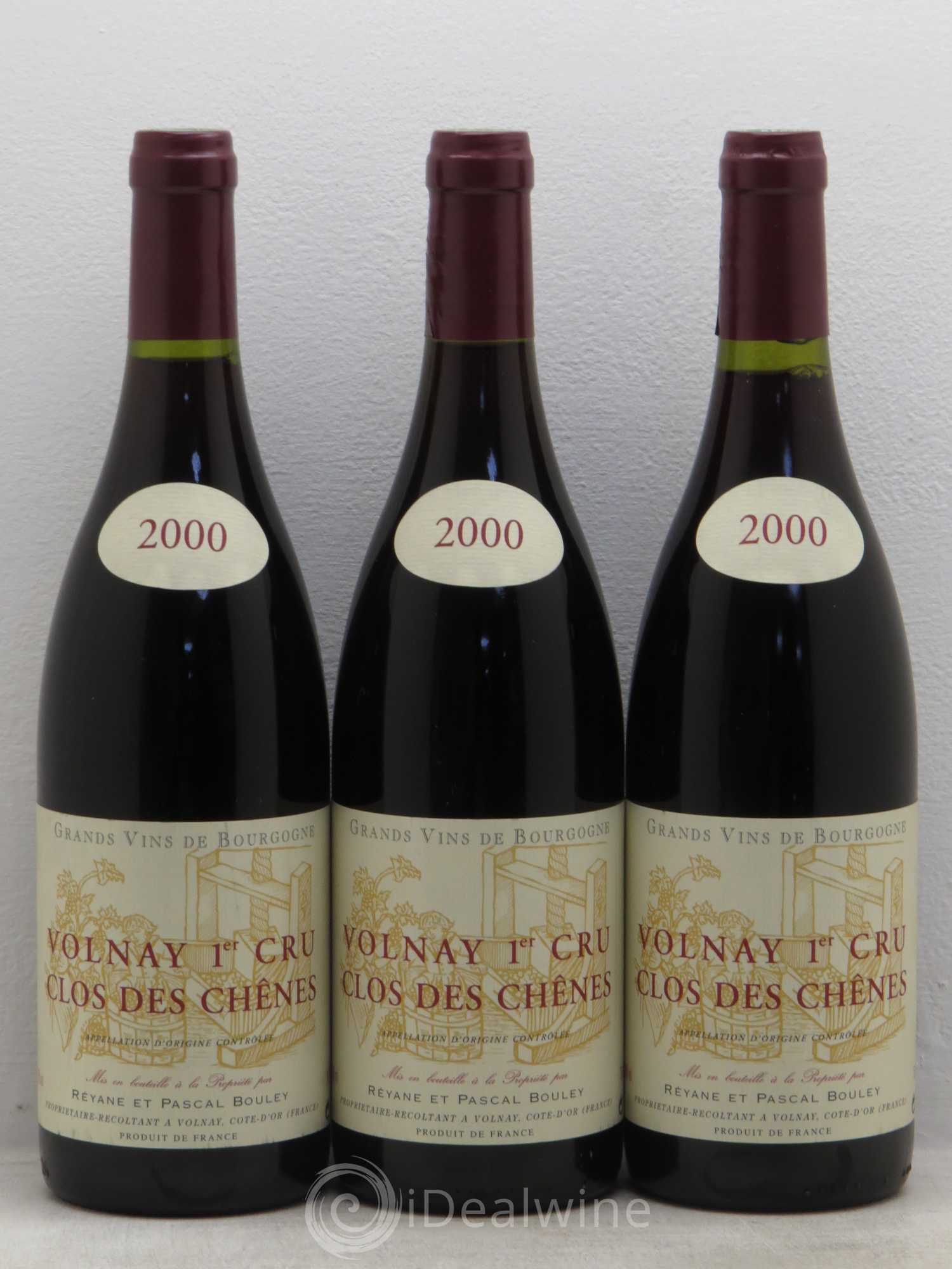 Volnay 1er Cru Domaine Réyane & Pascal Bouley 2000 - Lot de 3 bouteilles - 0