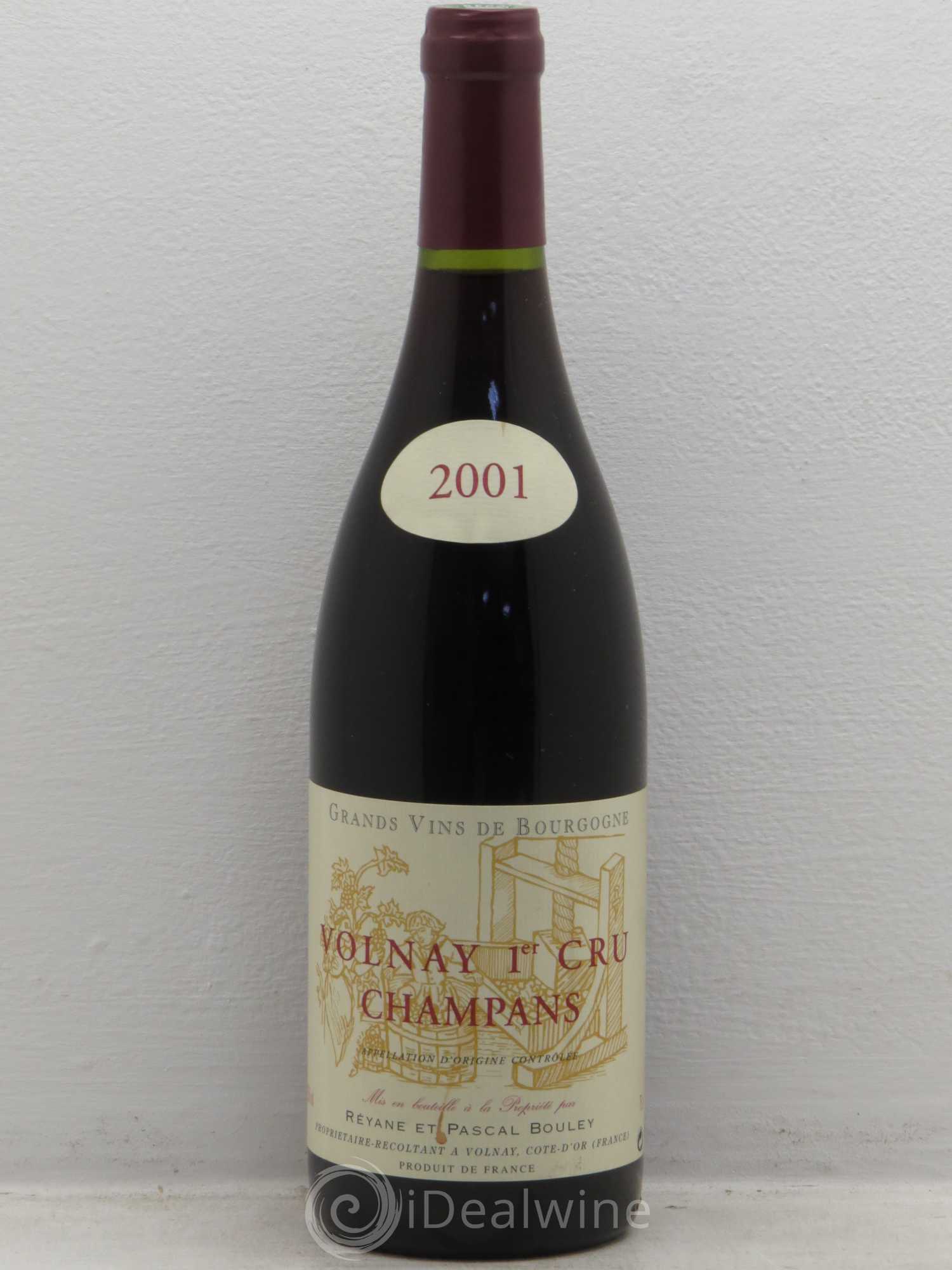 Volnay 1er Cru Domaine Réyane & Pascal Bouley 2001 - Lot de 6 bouteilles - 0