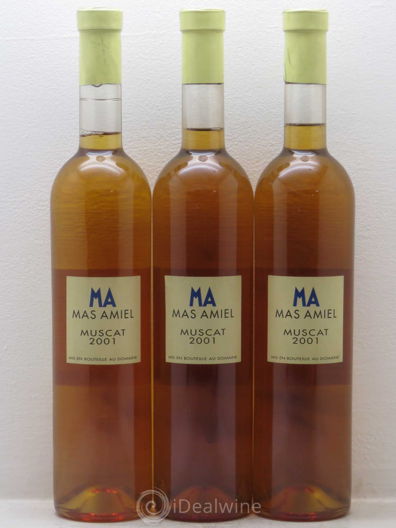 Muscat de Rivesaltes Mas Amiel 2001 - Posten von 3 Flaschen - 0