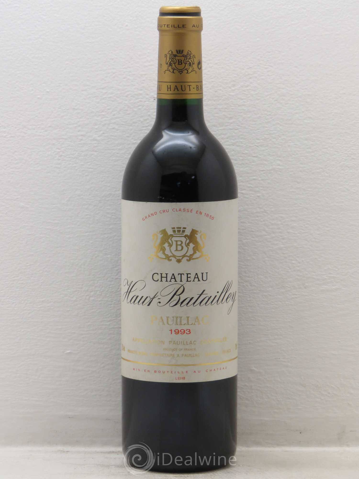 Château Haut Batailley 5ème Grand Cru Classé 1993 - Lot de 1 bouteille - 0