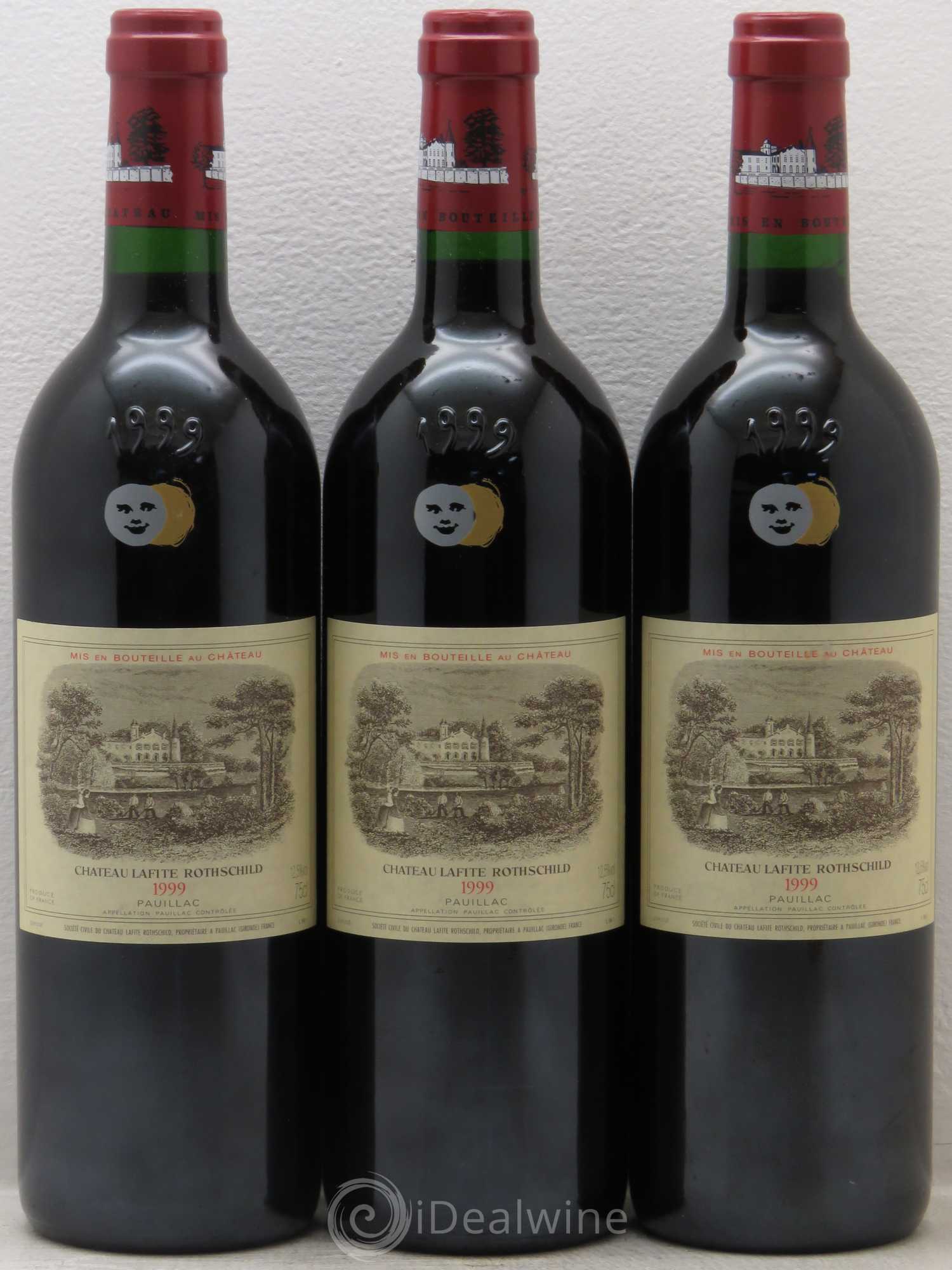 Château Lafite Rothschild 1er Grand Cru Classé 1999 - Lot de 3 bouteilles - 0