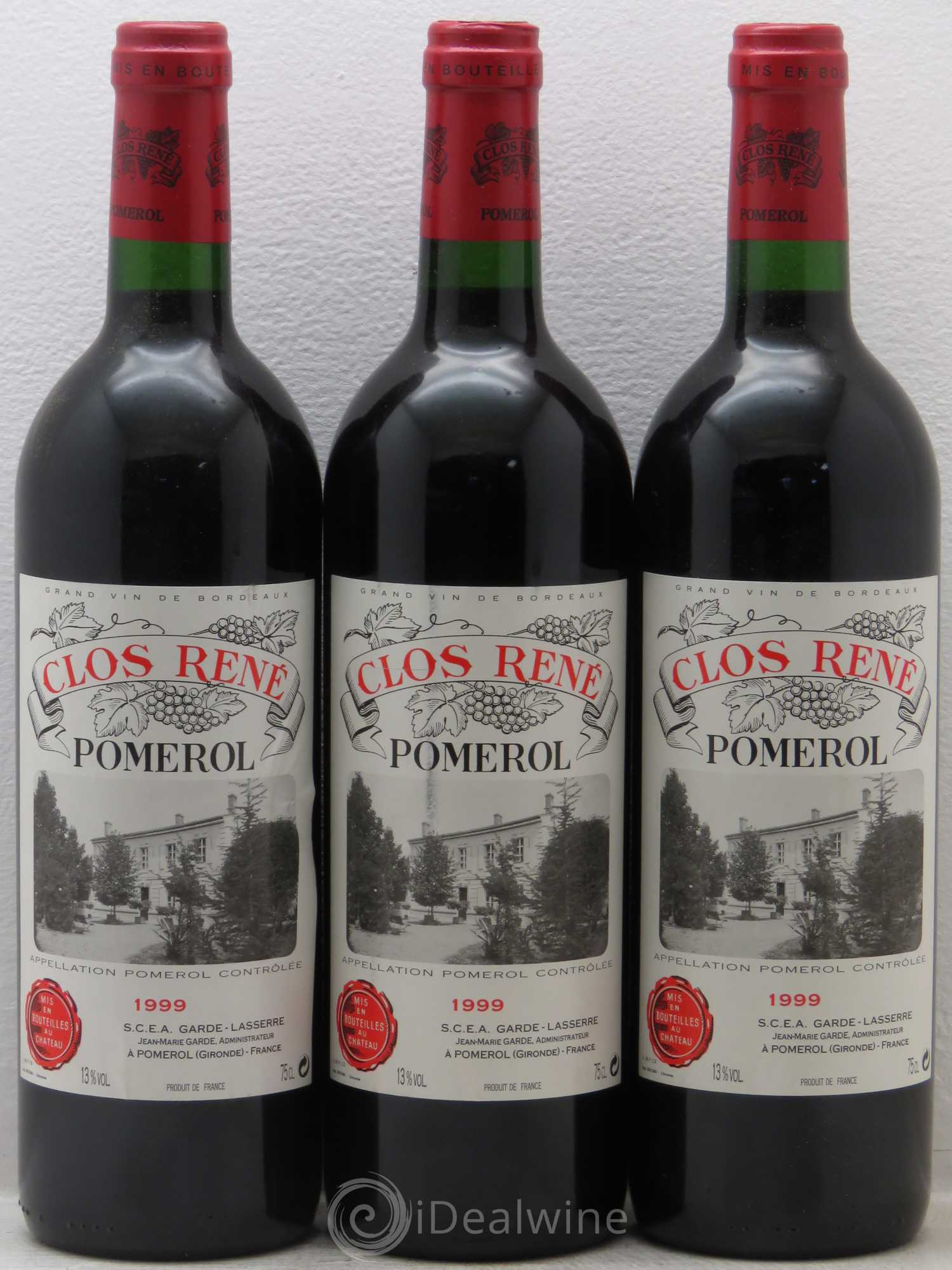 Clos René 1999 - Lot of 3 bottles - 0