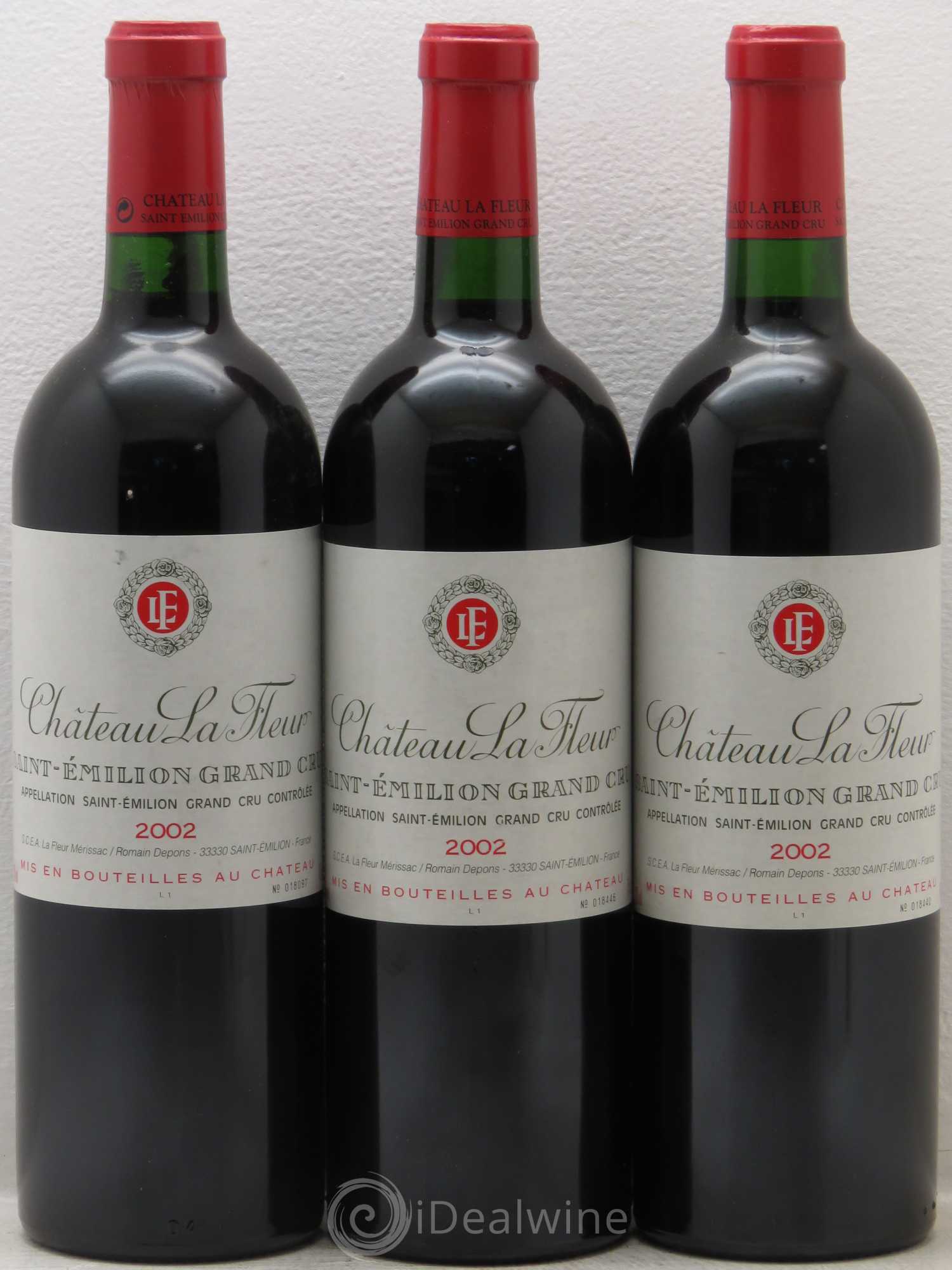 Château La Fleur 2002 - Lot de 3 bouteilles - 0