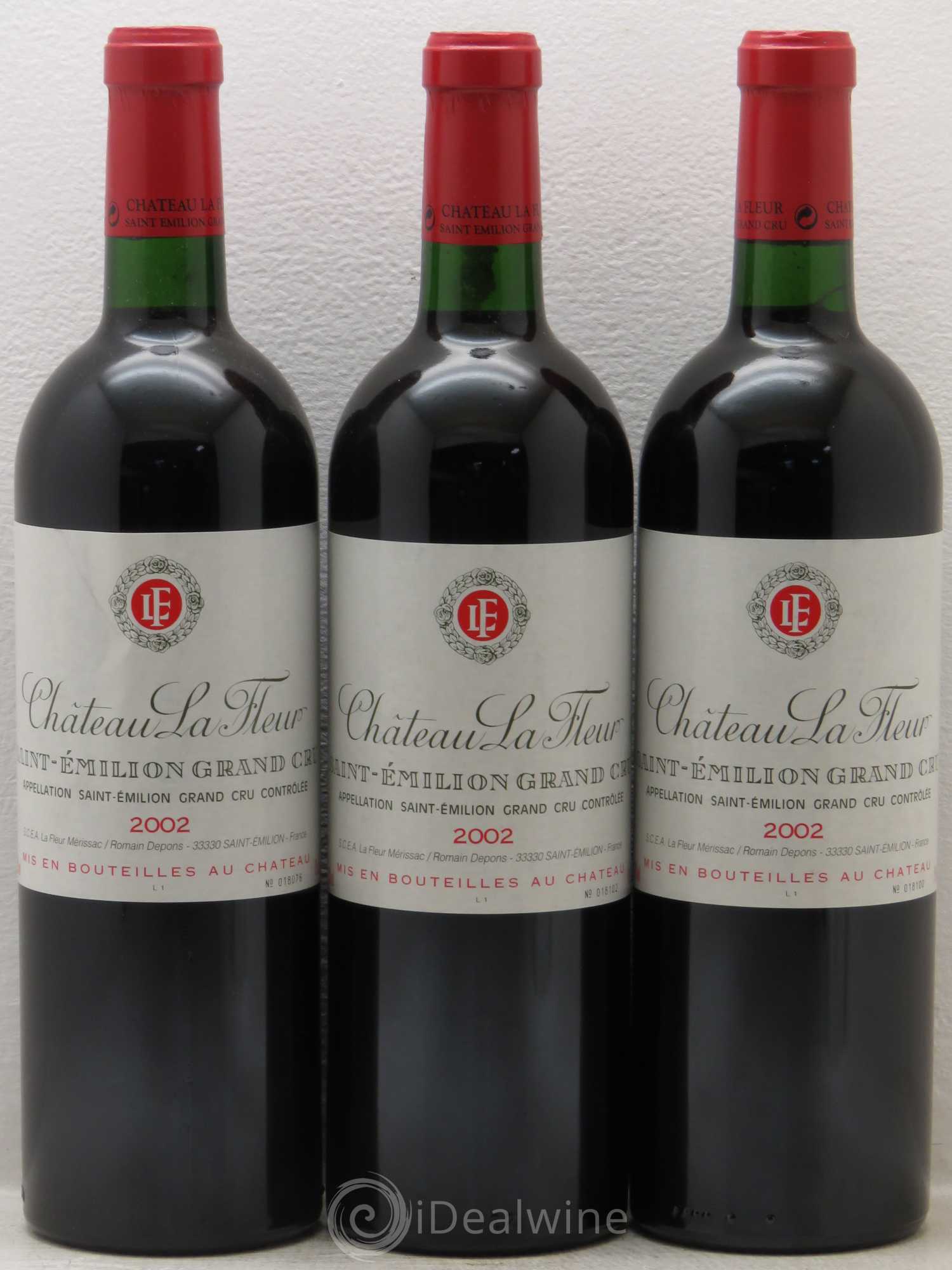 Château La Fleur 2002 - Lot de 3 bouteilles - 0