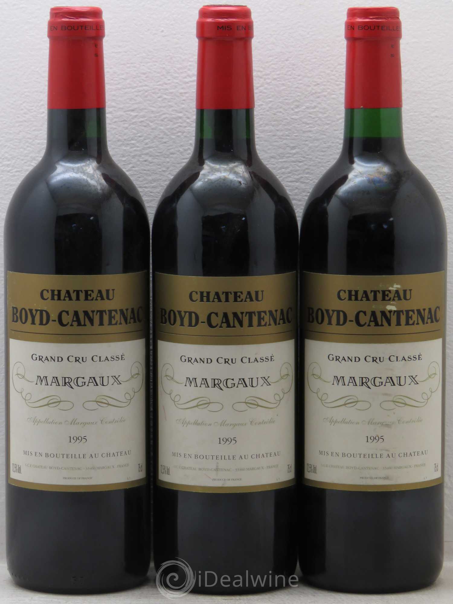 Château Boyd Cantenac 3ème Grand Cru Classé 1995 - Lot de 3 bouteilles - 0