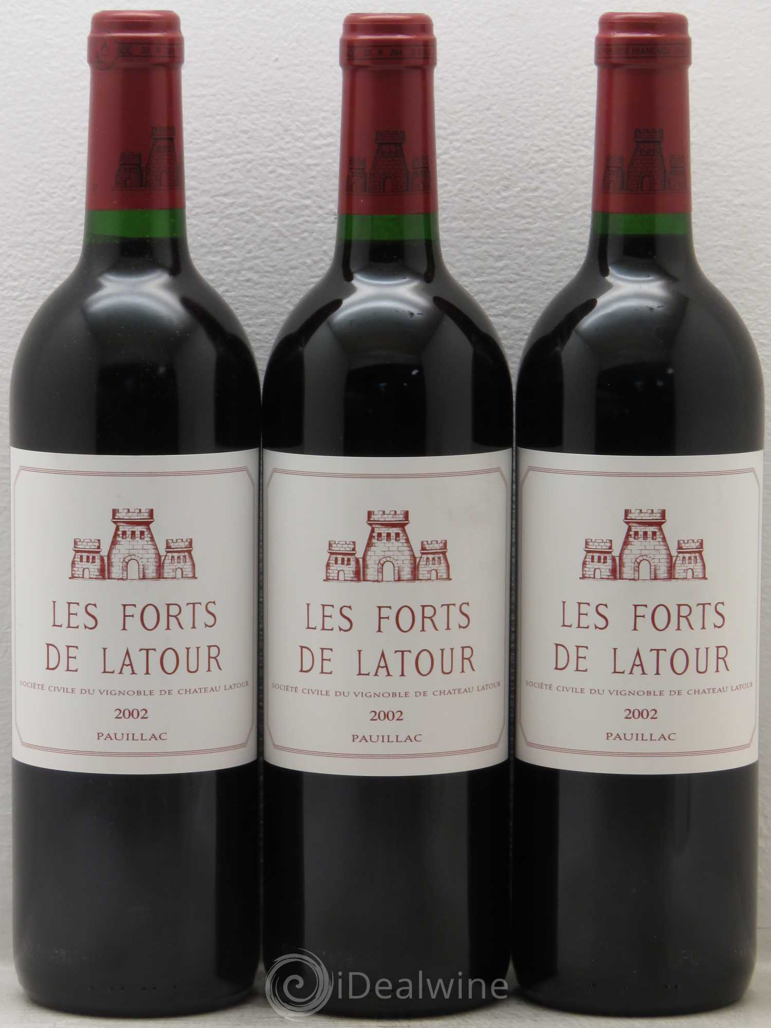 Les Forts de Latour Second Vin 2002 - Lot de 3 bouteilles - 0