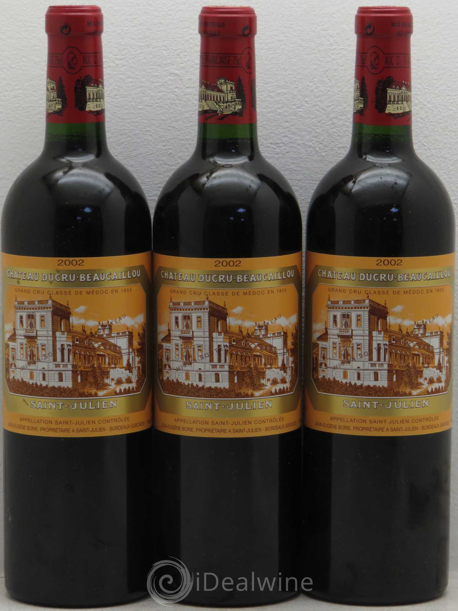Château Ducru Beaucaillou 2ème Grand Cru Classé 2002 - Lot de 3 bouteilles - 0