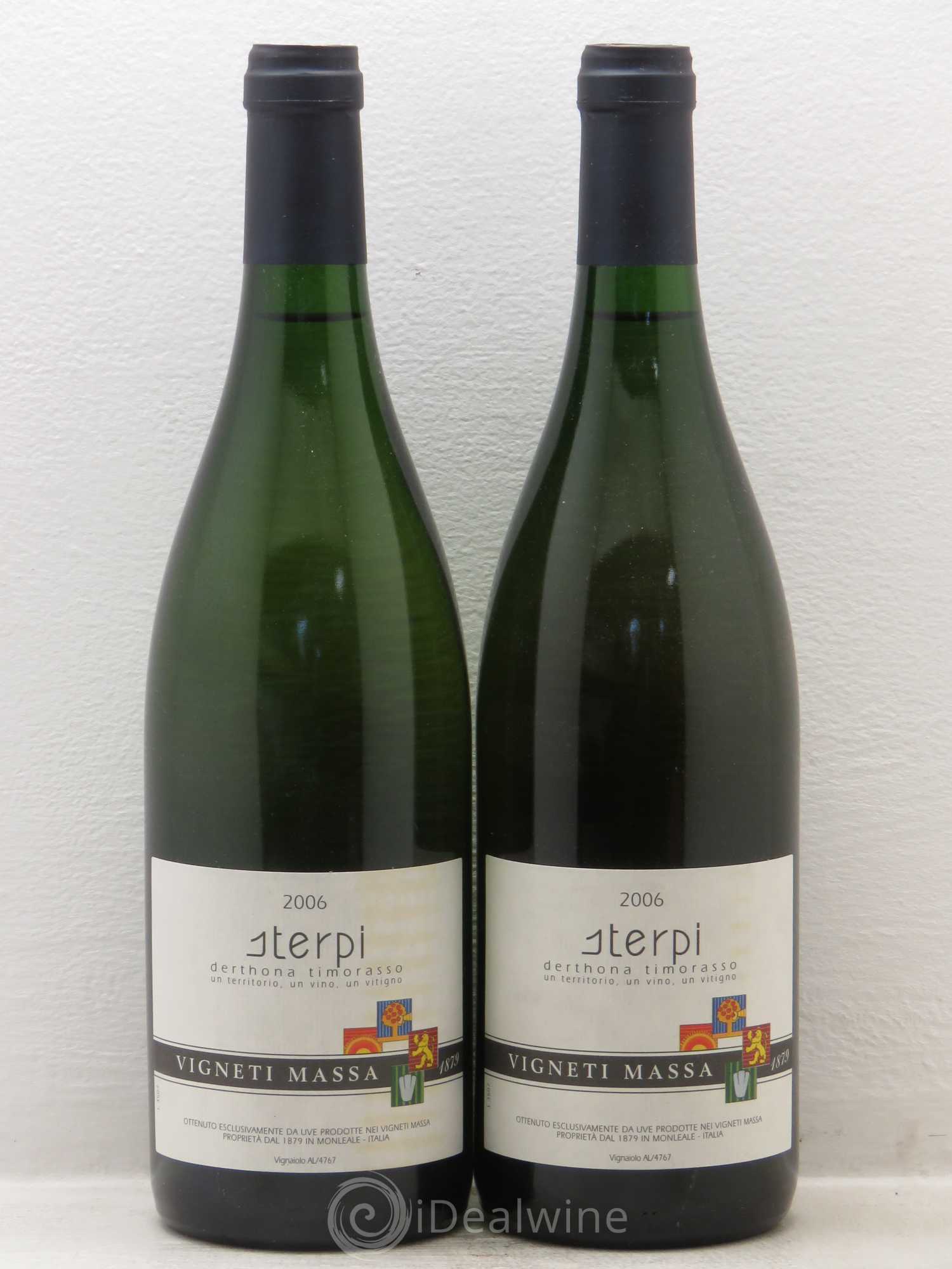 Italie Sterpi Vigneti Massa Colli Tortonesi Doc Timorasso 2006 - Posten von 2 Flaschen - 0