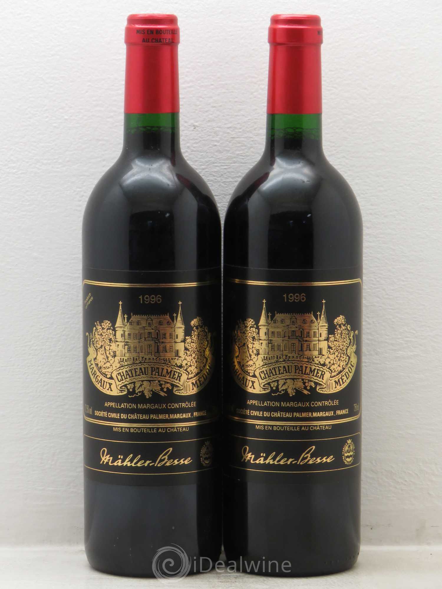 Château Palmer 3ème Grand Cru Classé 1996 - Lot de 2 bouteilles - 0