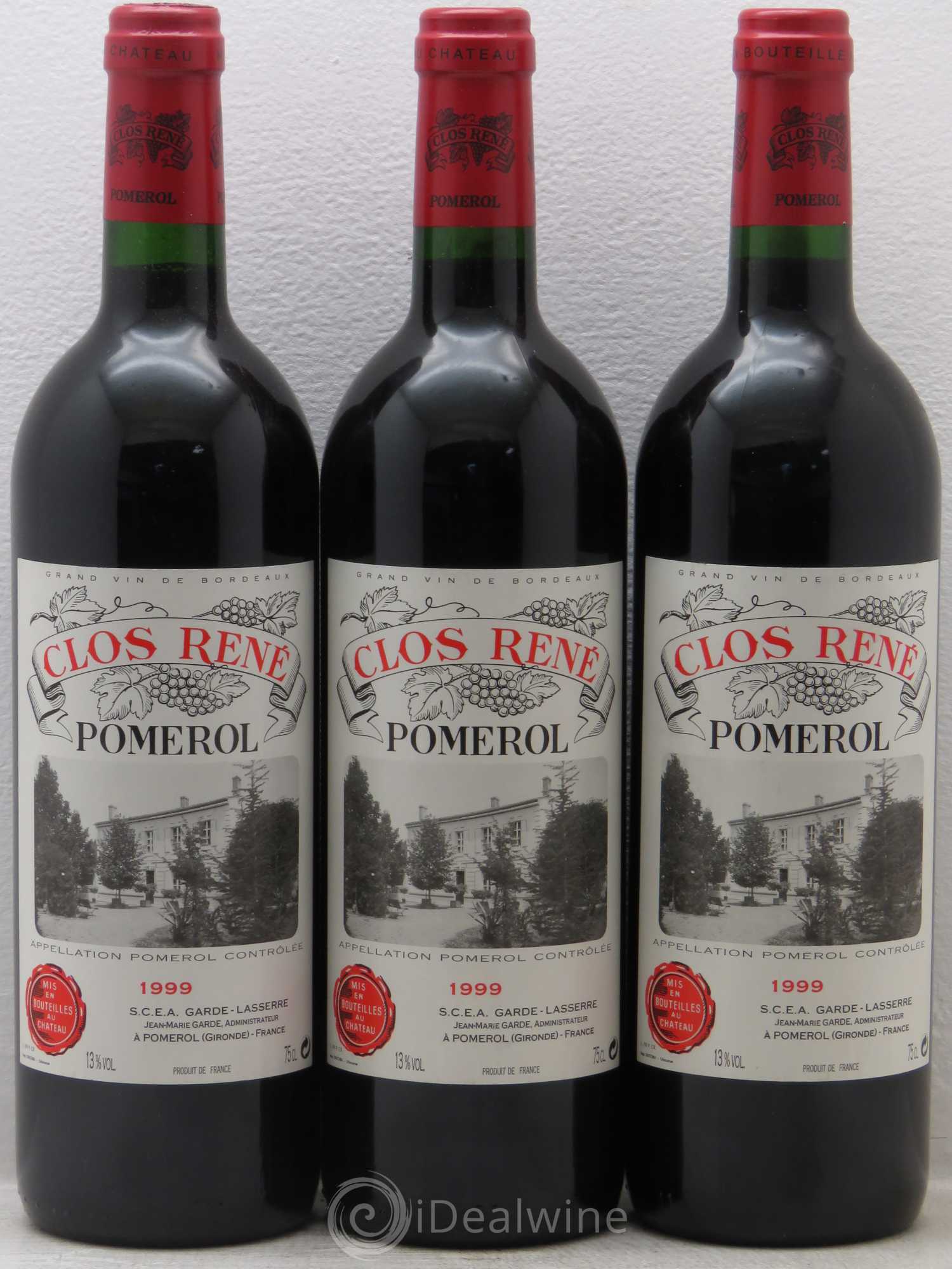 Clos René 1999 - Lotto di 3 bottiglie - 0