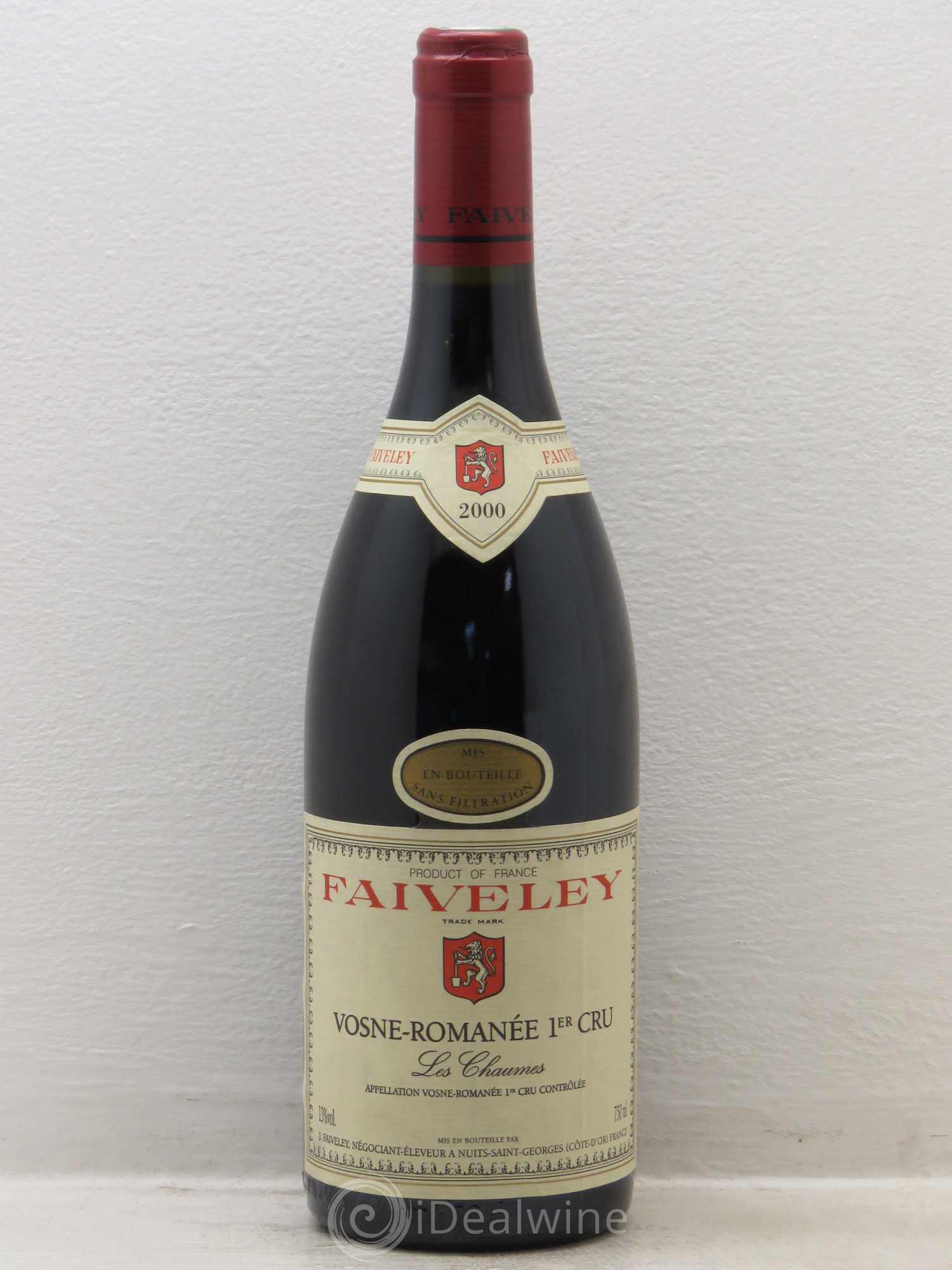 Vosne-Romanée 1er Cru Domaine Faiveley 2000 - Lot de 6 bouteilles - 0