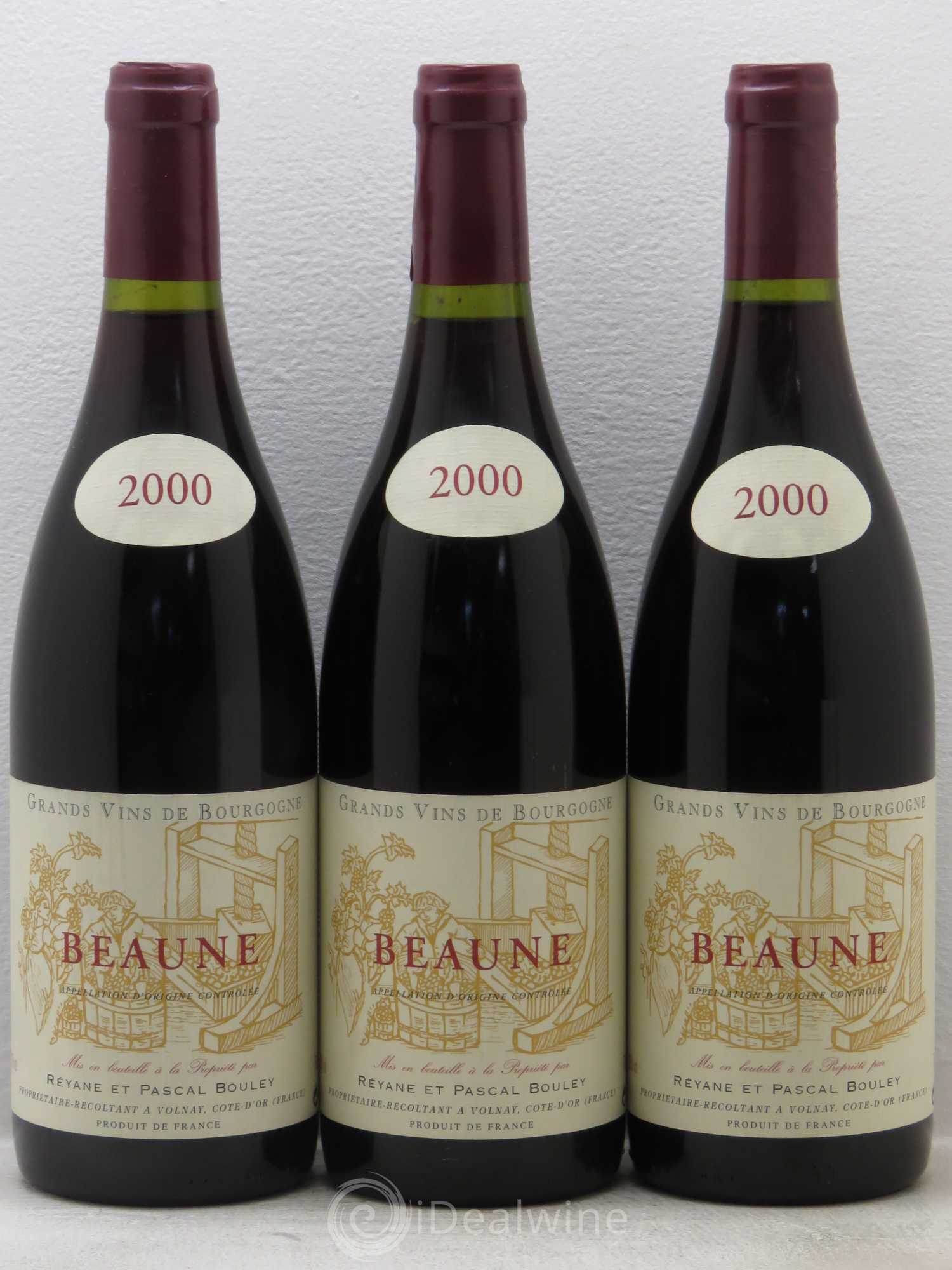 Beaune Domaine Réyane & Pascal Bouley 2000 - Posten von 3 Flaschen - 0