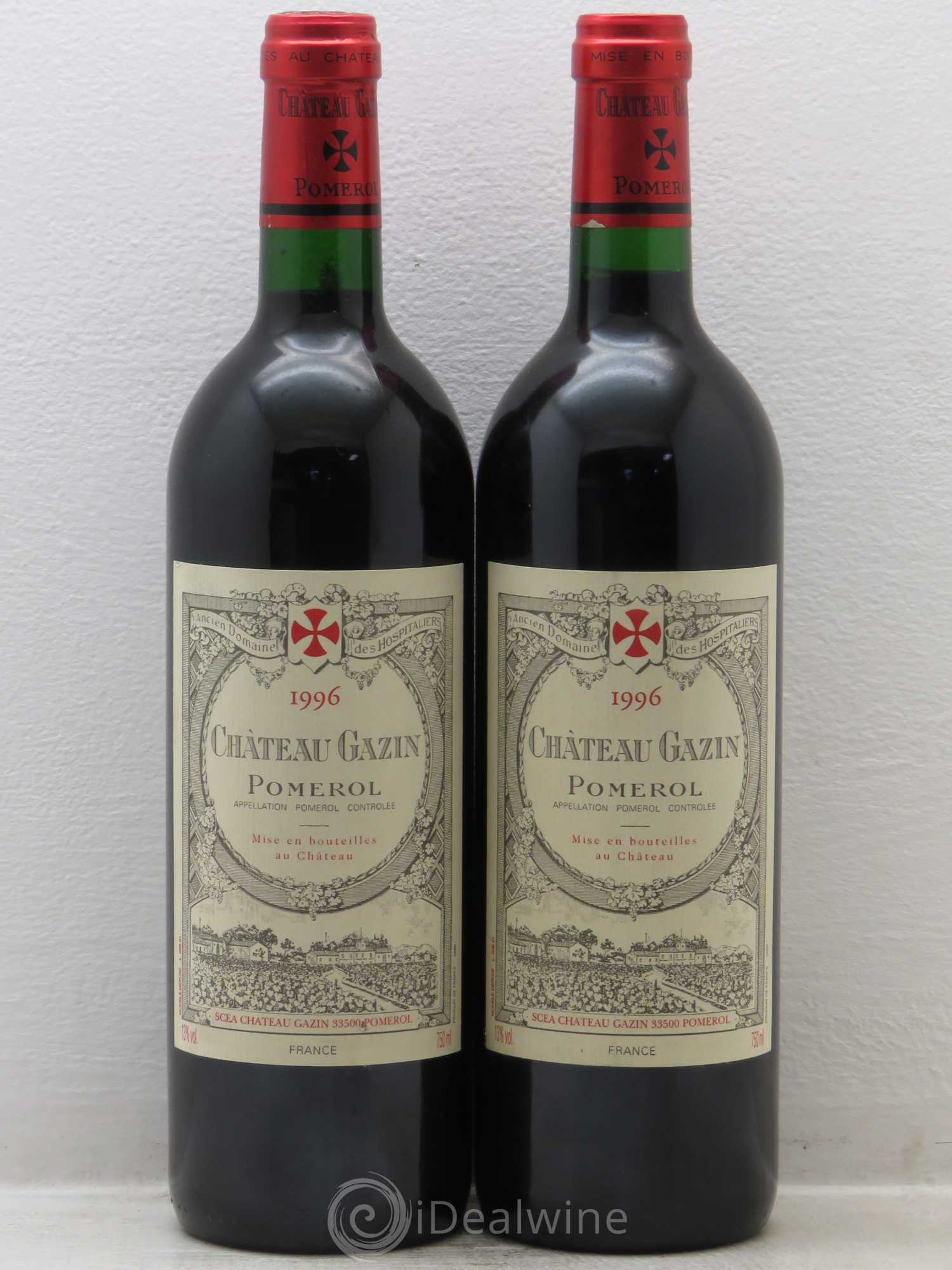 Château Gazin 1996 - Lot de 2 bouteilles - 0