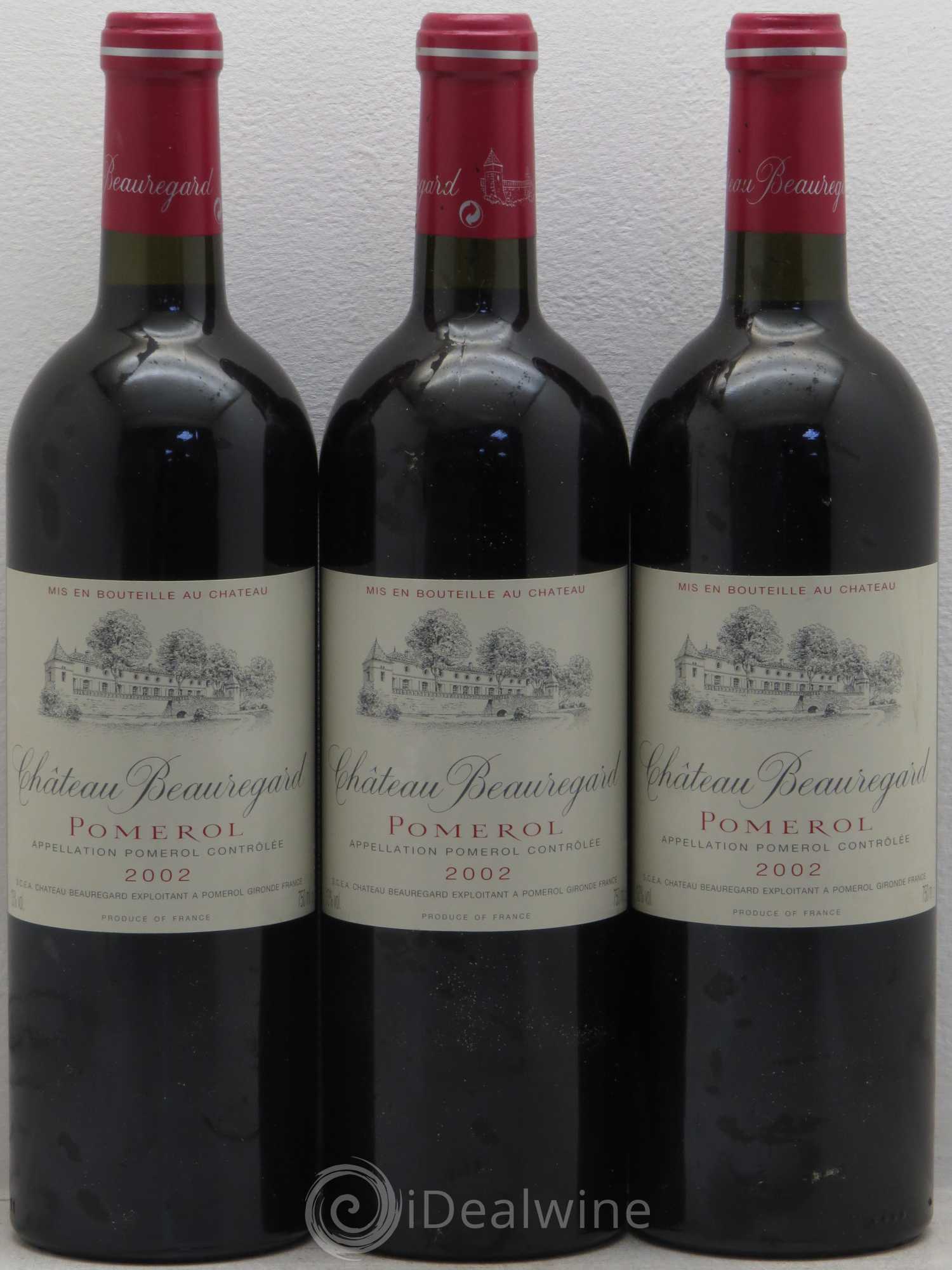 Château Beauregard 2002 - Lot de 3 bouteilles - 0