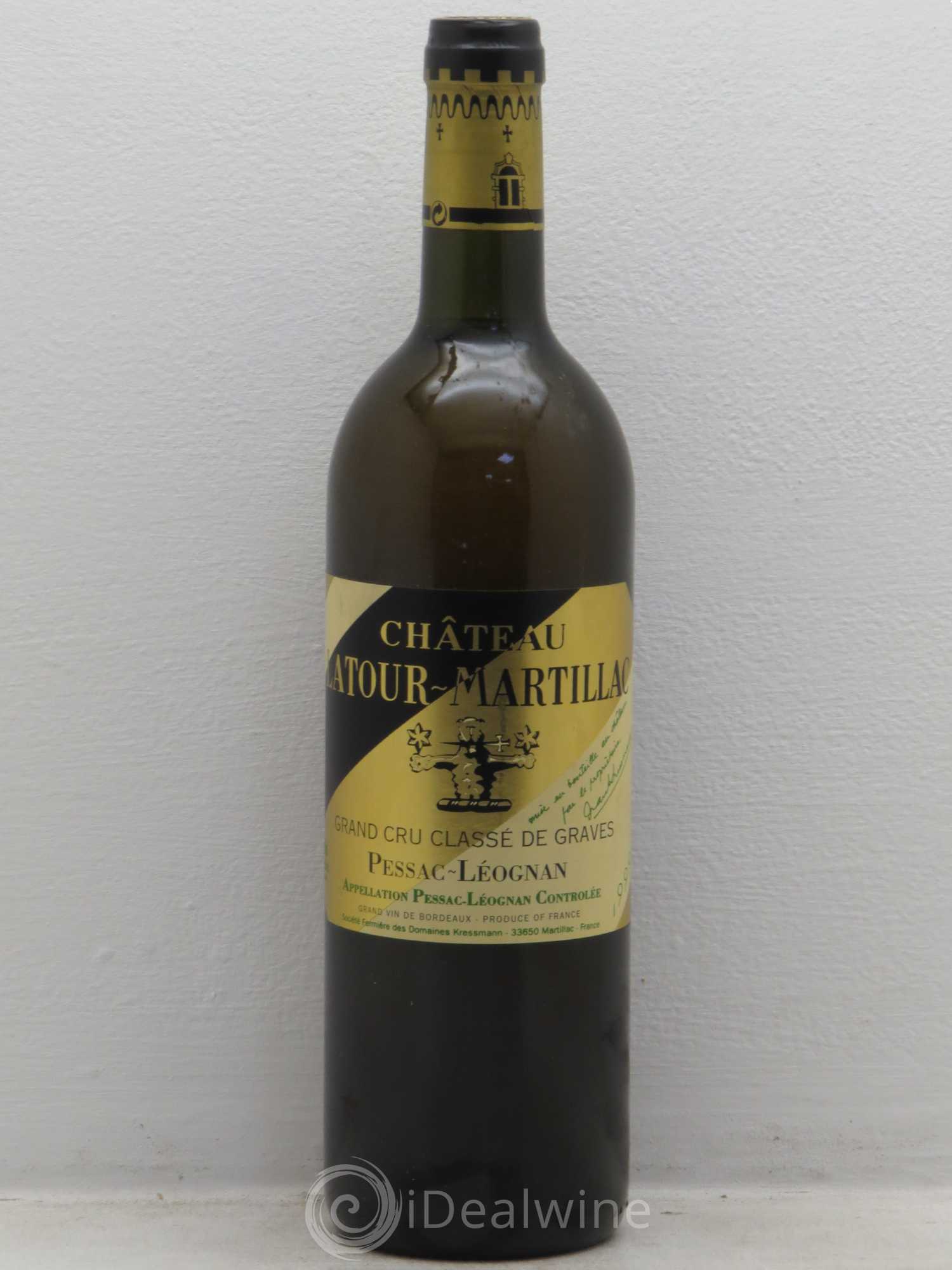 Château Latour-Martillac Cru Classé de Graves 1999 - Lot de 1 bouteille - 0