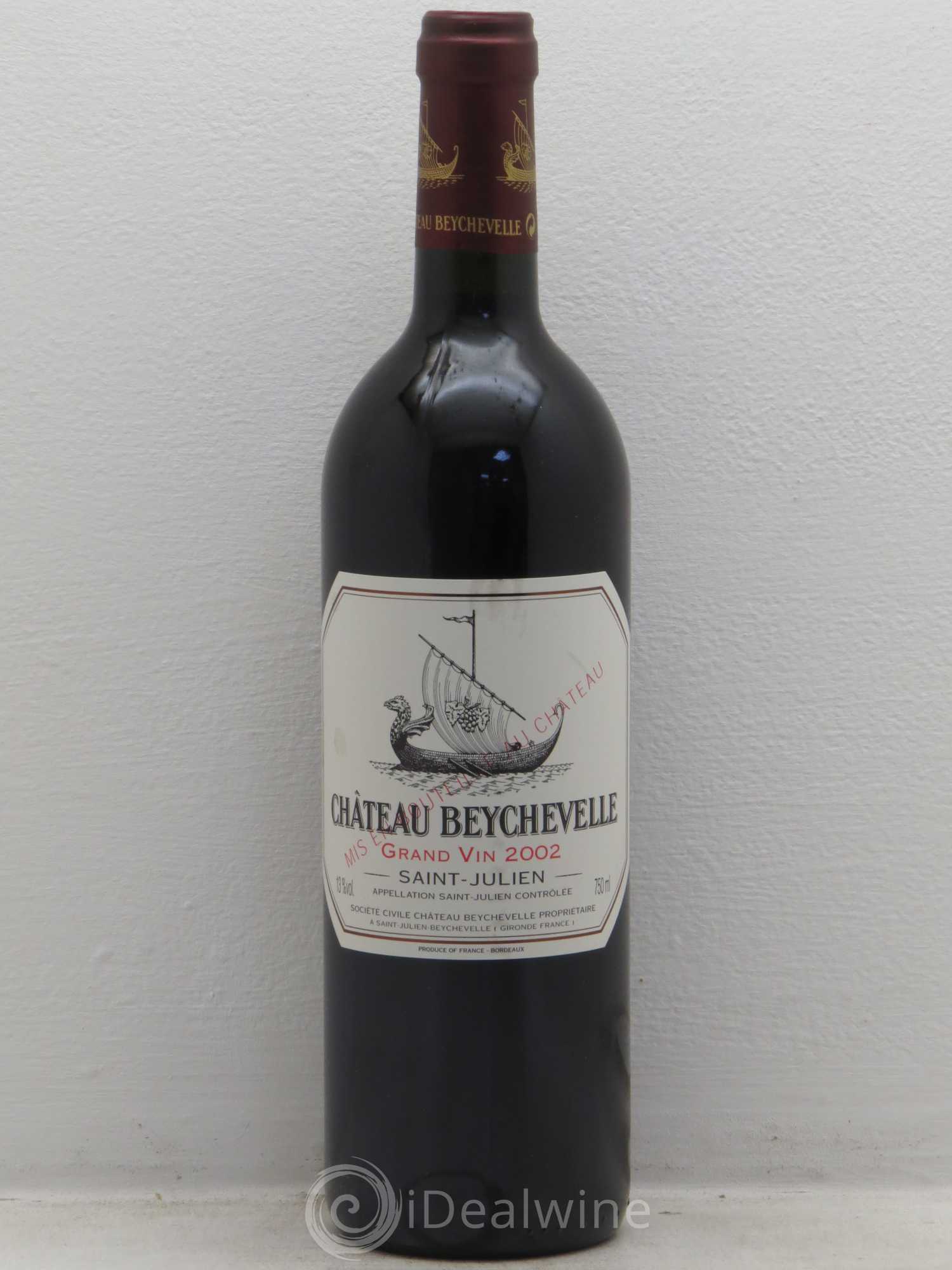 Château Beychevelle 4ème Grand Cru Classé 2002 - Lot de 12 bouteilles - 0