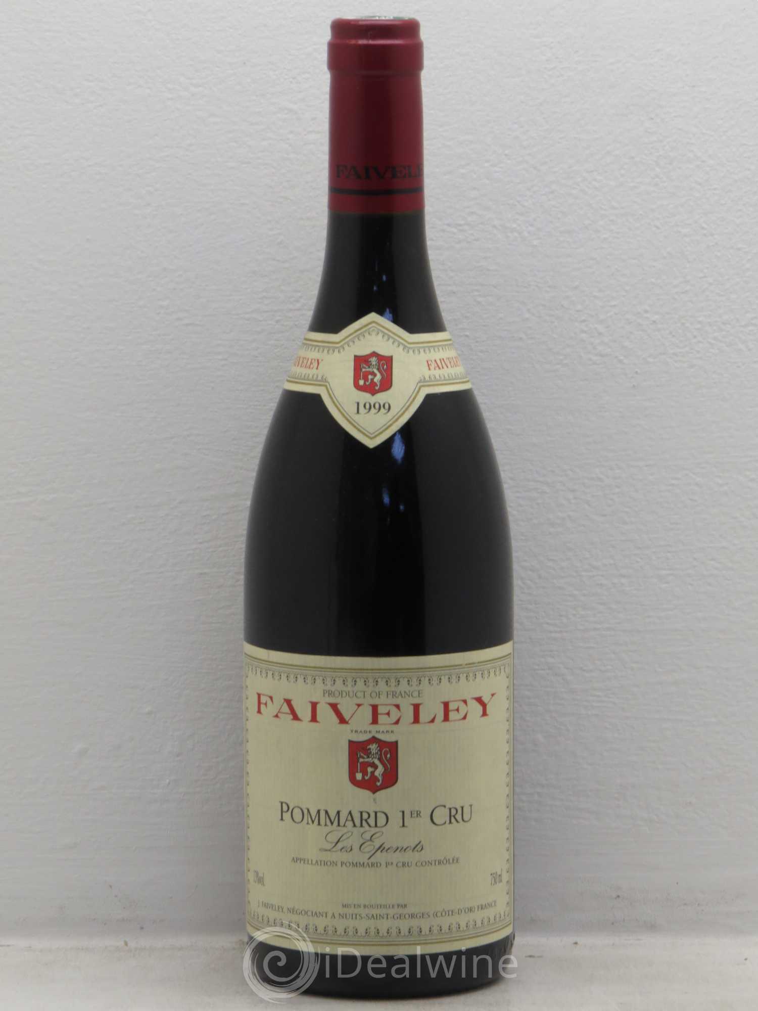 Pommard 1er Cru Domaine Faiveley 1999 - Lot de 6 bouteilles - 0