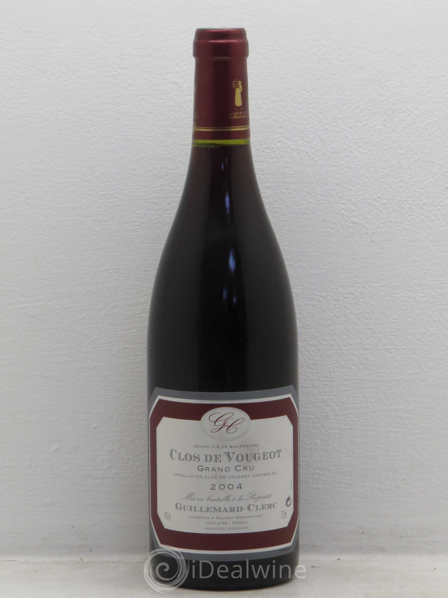 Clos de Vougeot Grand Cru 2004 - Posten von 1 Flasche - 0