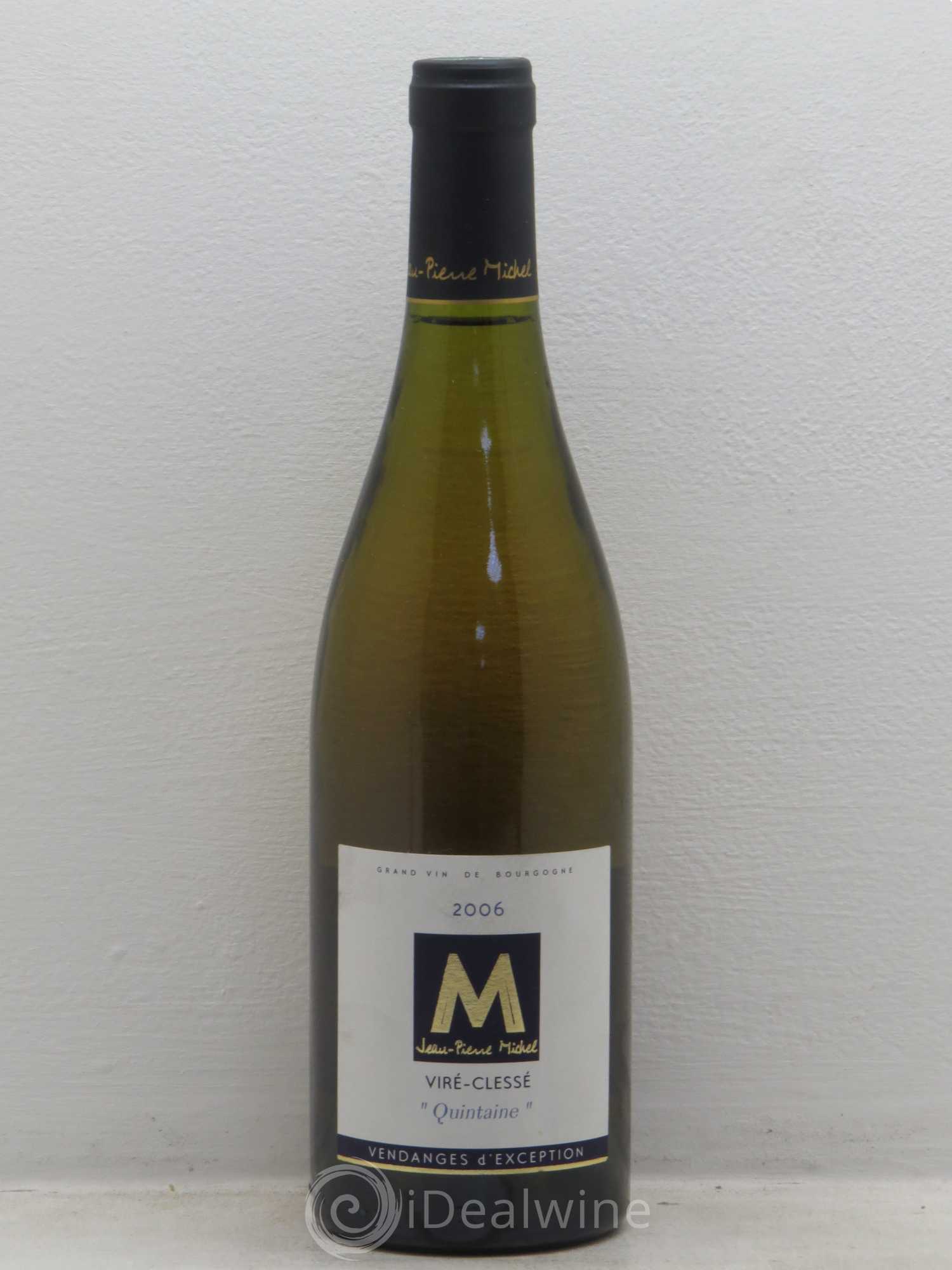 Viré-Clessé Quintaine Vendanges d'Exception JP.Michel 2006 - Posten von 6 Flaschen - 0