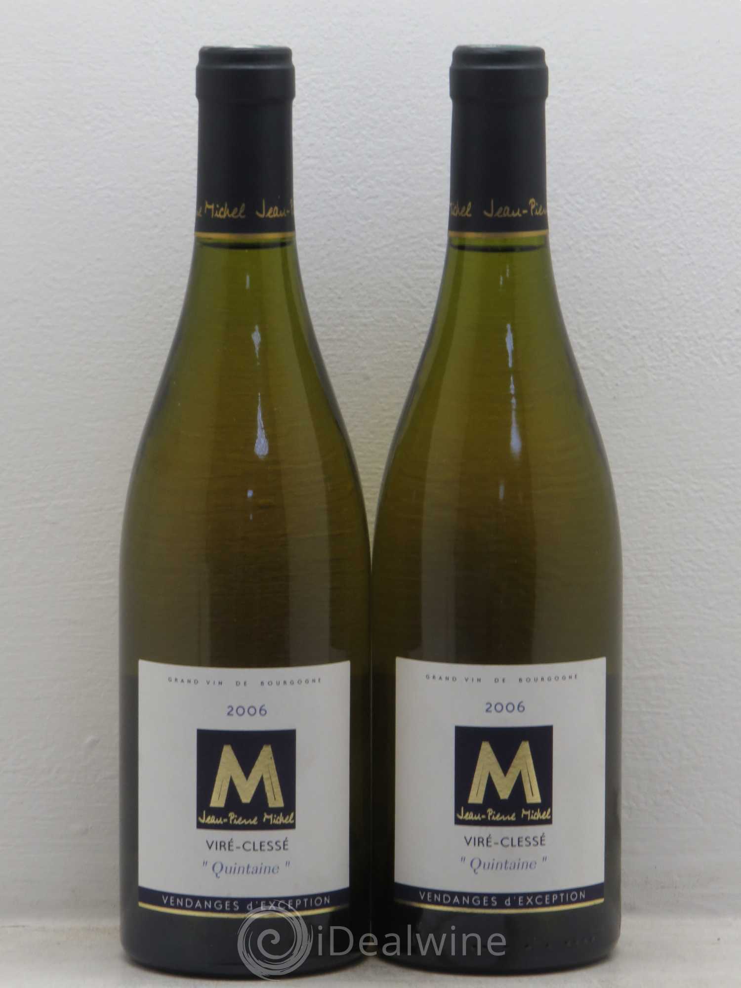 Viré-Clessé Quintaine Vendanges d'Exception JP.Michel 2006 - Posten von 2 Flaschen - 0