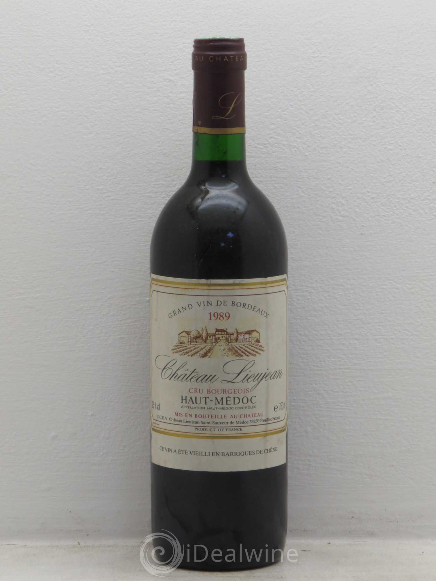 Château Lieujean 1989 - Lot de 1 bouteille - 0