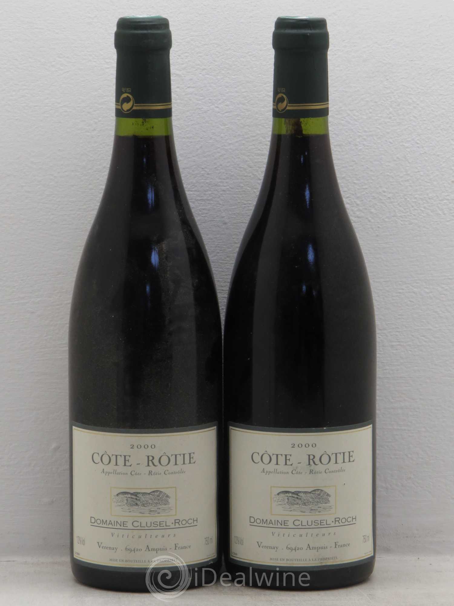 Côte-Rôtie Clusel-Roch 2000 - Lot of 2 bottles - 0