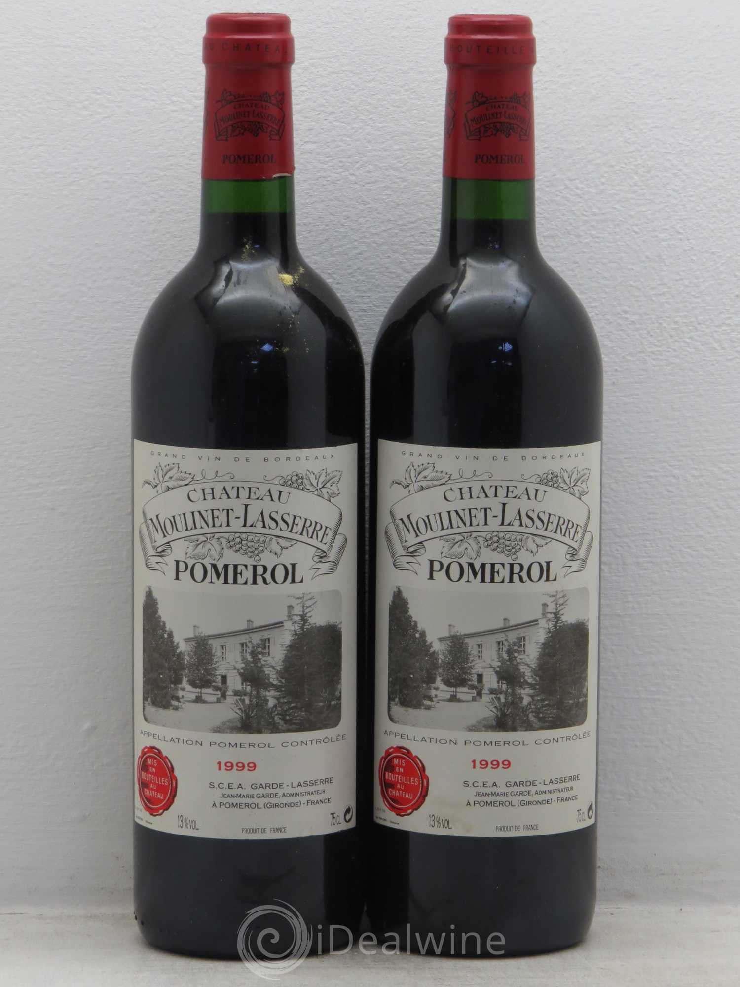 Château Moulinet Lasserre 1999 - Lot de 2 bouteilles - 0