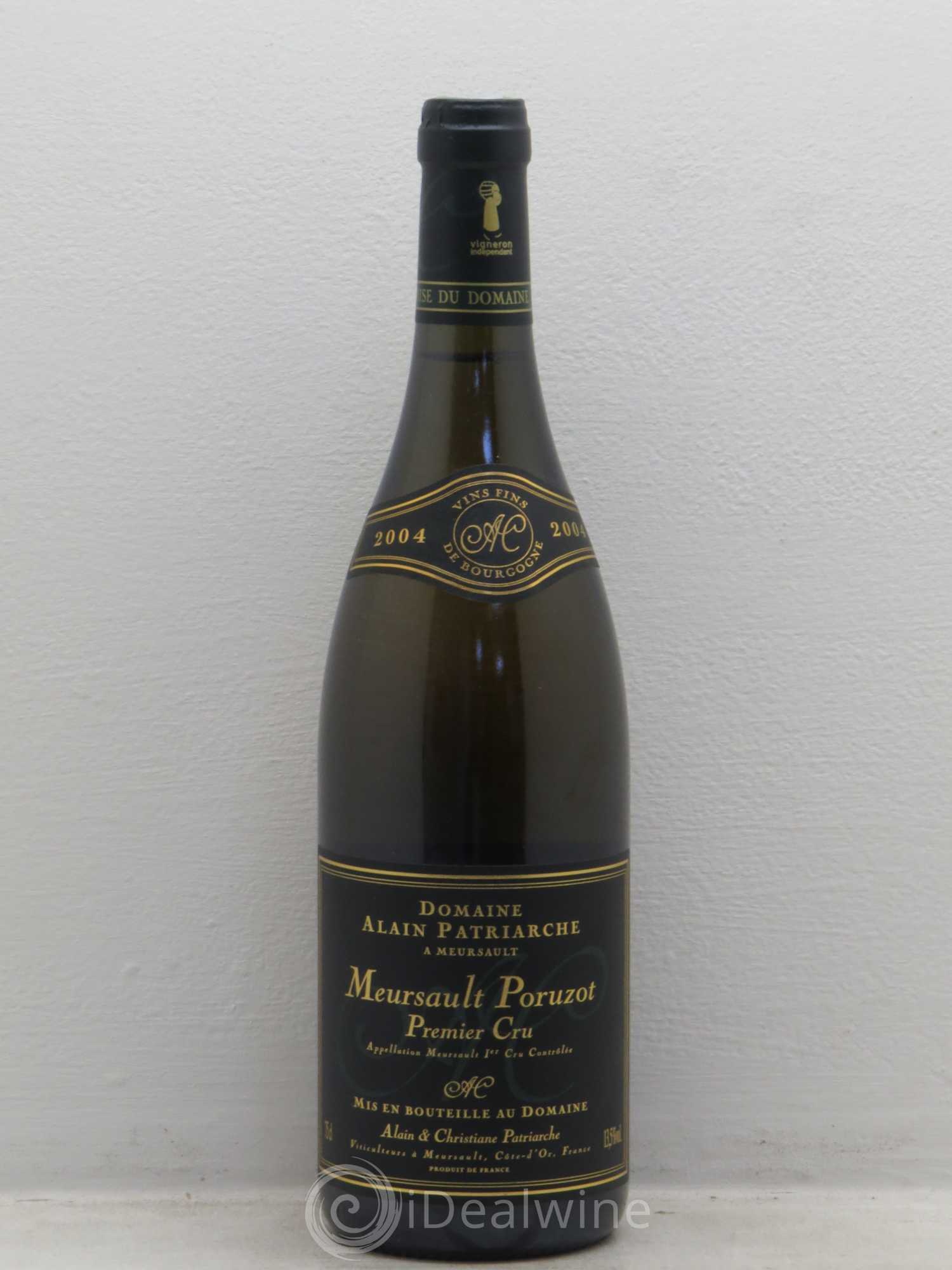 Meursault 1er Cru Domaine Patriarche 2004 - Lot de 6 bouteilles - 0