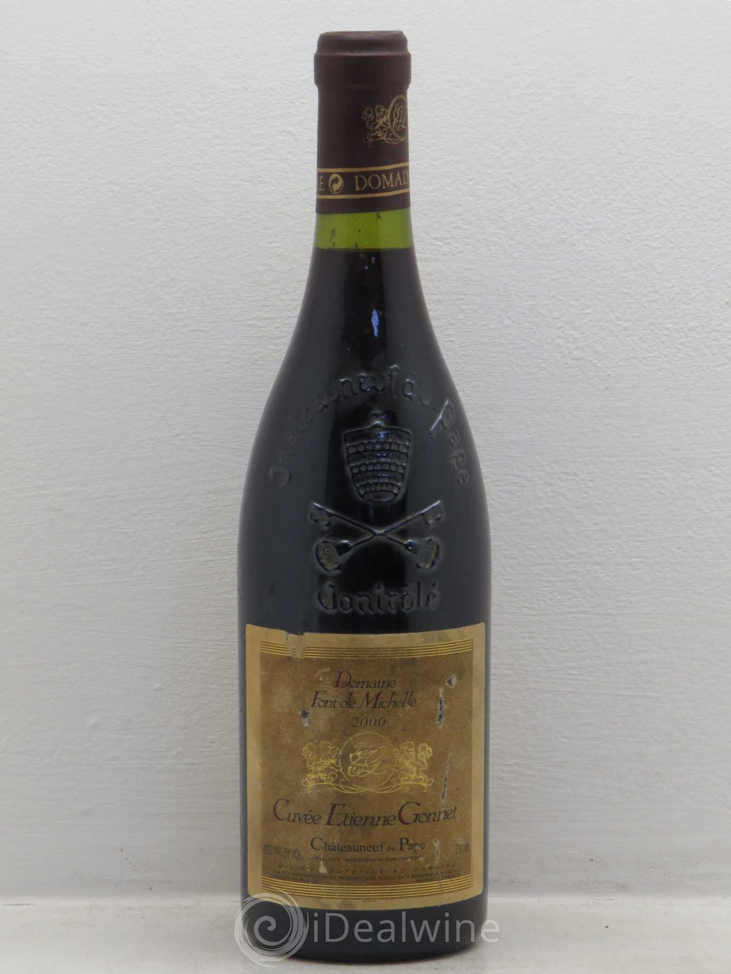 Châteauneuf-du-Pape Domaine Font de Michelle Cuvée Etienne Gonnet Famille Gonnet 2000 - Lot de 1 bouteille - 0