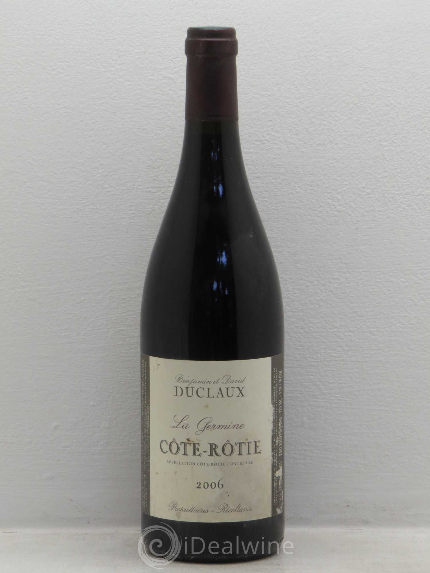 Côte-Rôtie La Germine Domaine Duclaux 2006 - Lot de 1 bouteille - 0