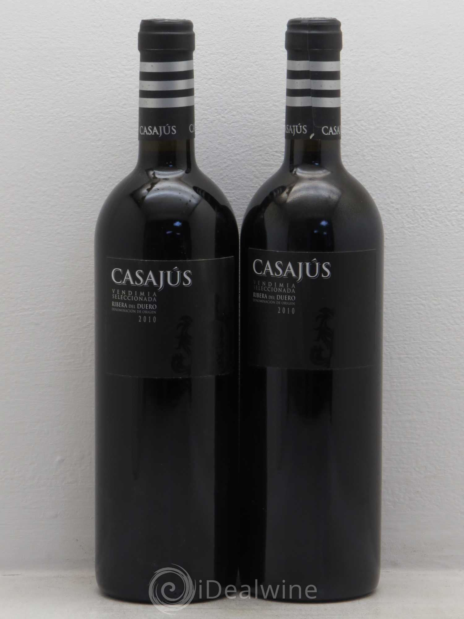 Ribera Del Duero DO Vendanges sélectionnée Casajus 2010 - Lot de 2 bouteilles - 0
