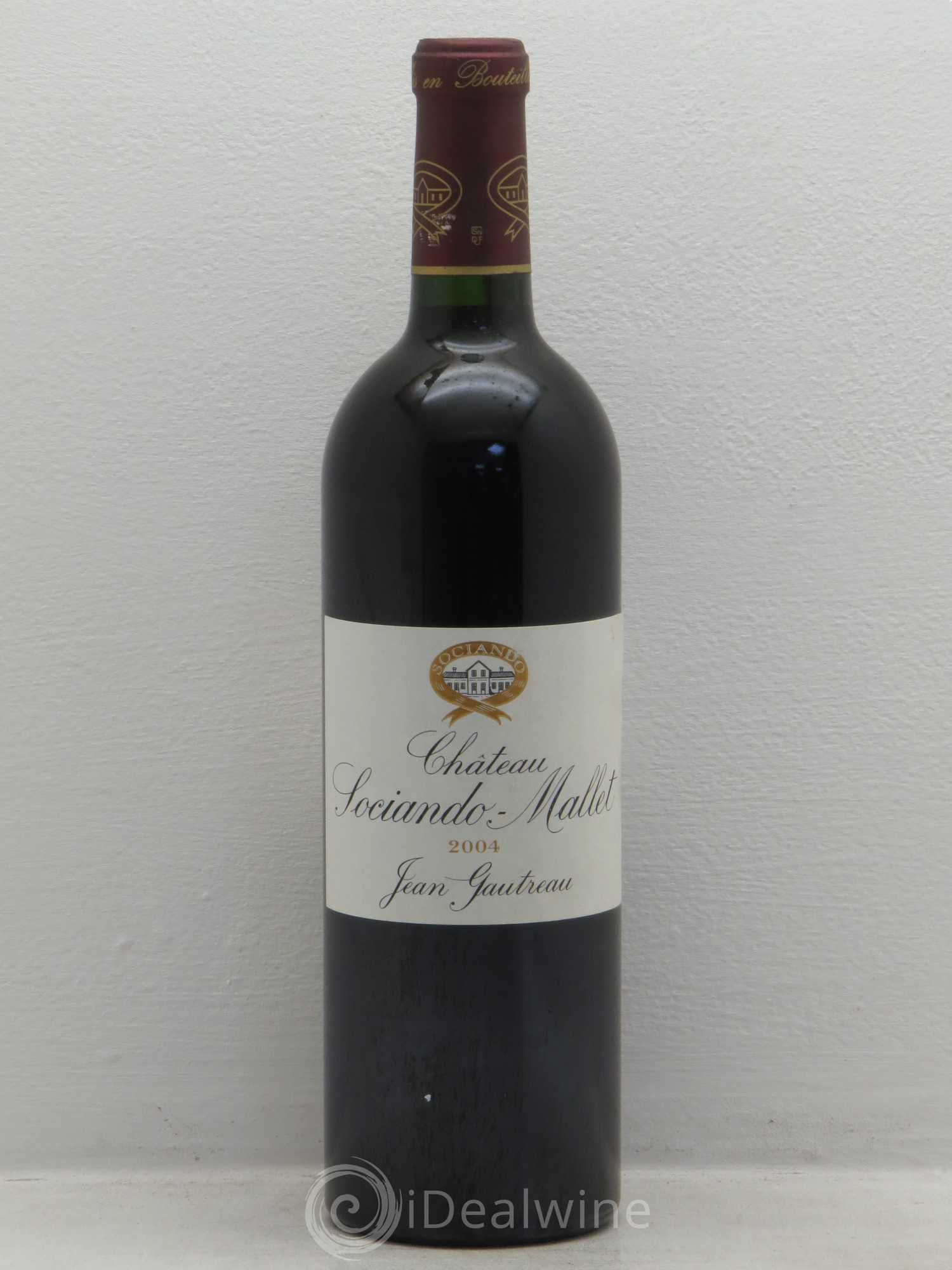 Château Sociando Mallet 2004 - Lot de 1 bouteille - 0